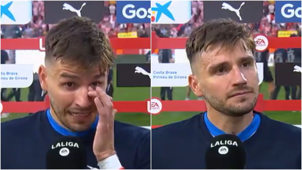  Portu, emocionado tras el pase a la UEFA Champions League (Fuente: DAZN)