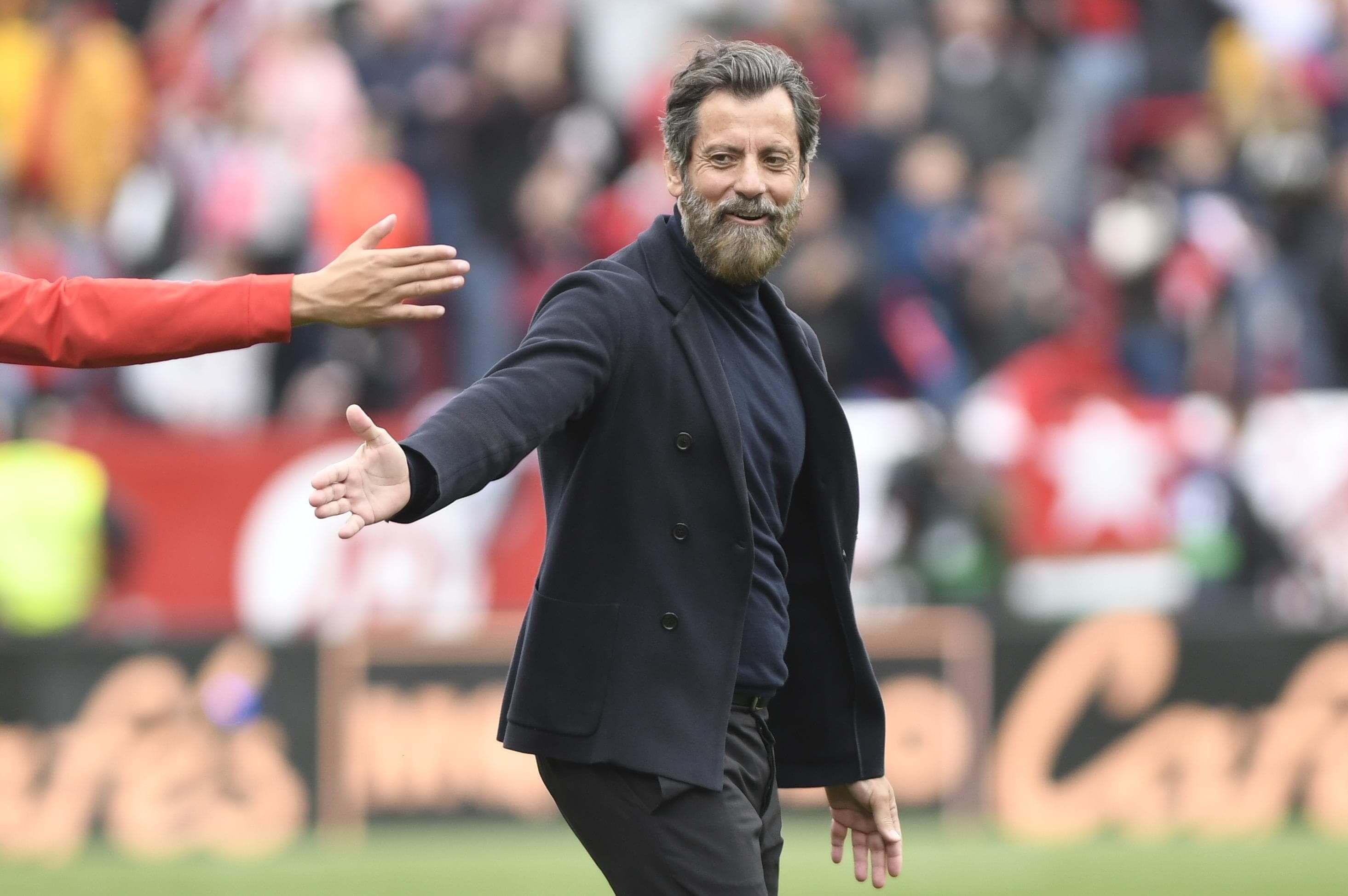  Quique Sánchez Flores, tras la victoria ante la Real Sociedad.