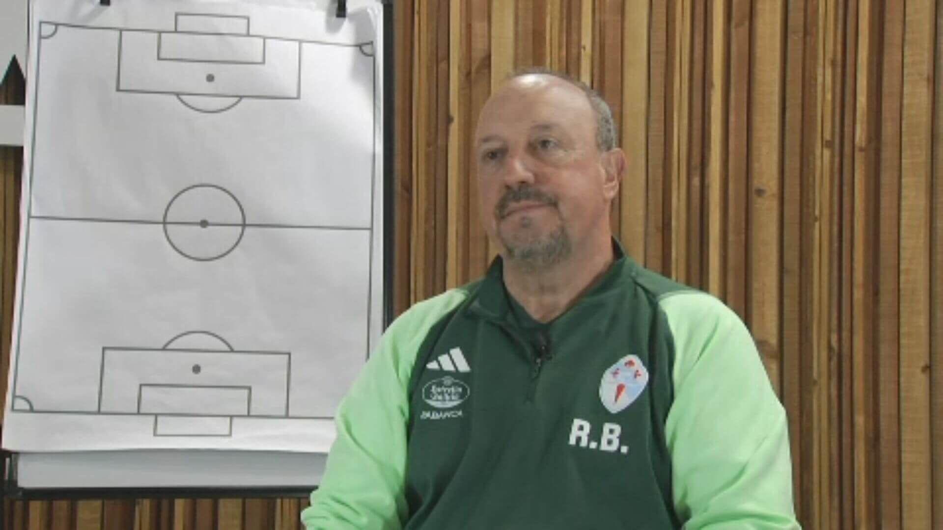 Rafa Benítez en la entrevista con ElDesmarque en la previa al partido contra el Real Madrid