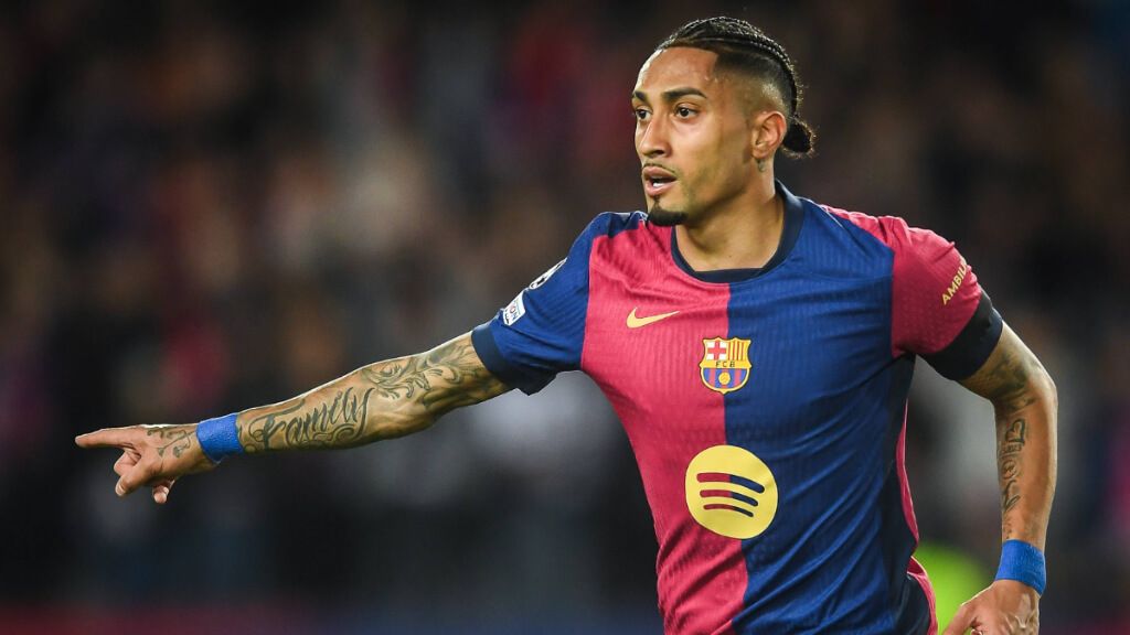  Raphinha, en el FC Barcelona - Benfica (Cordon Press)