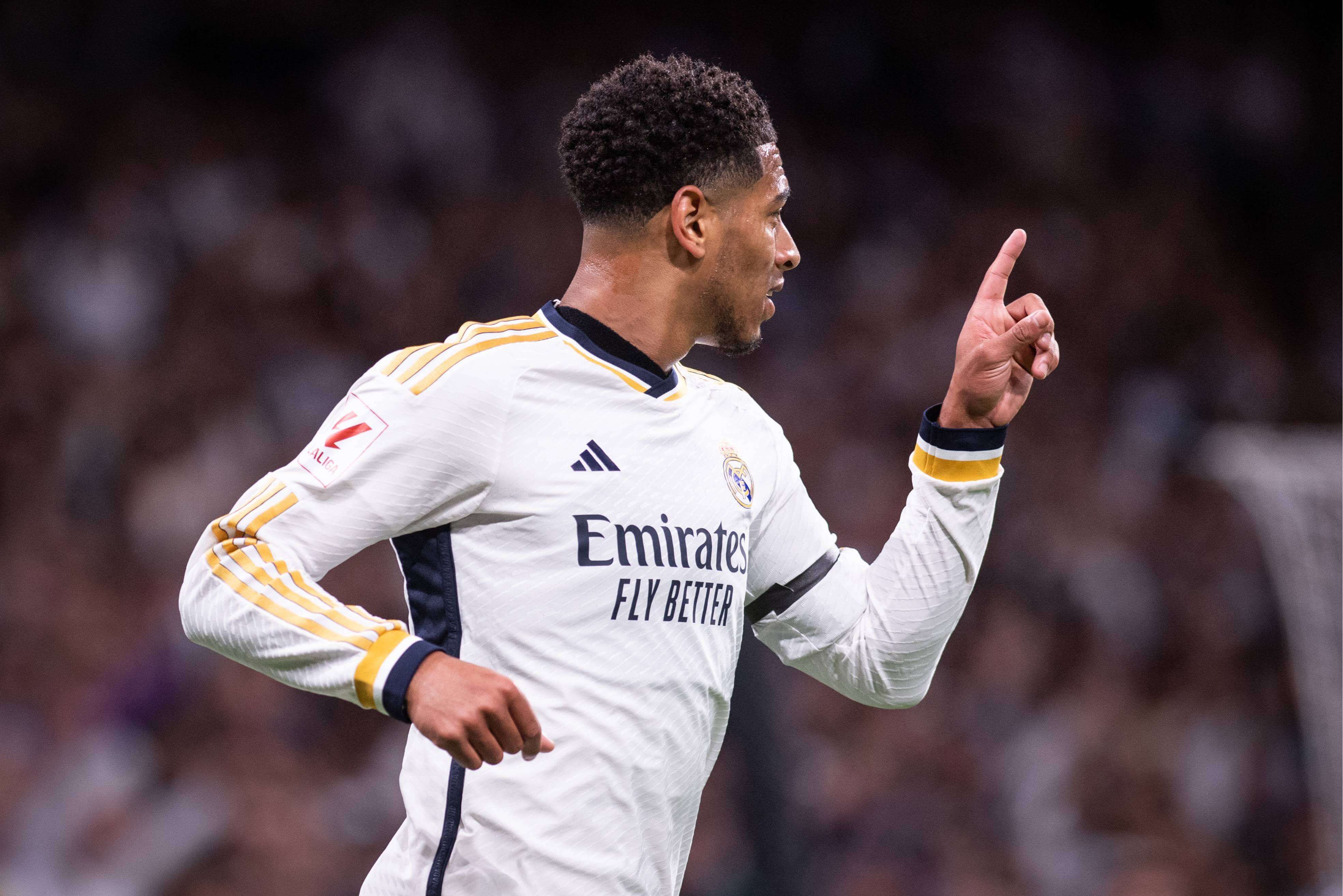  Jude Bellingham celebra su gol en el Real Madrid-Alavés.