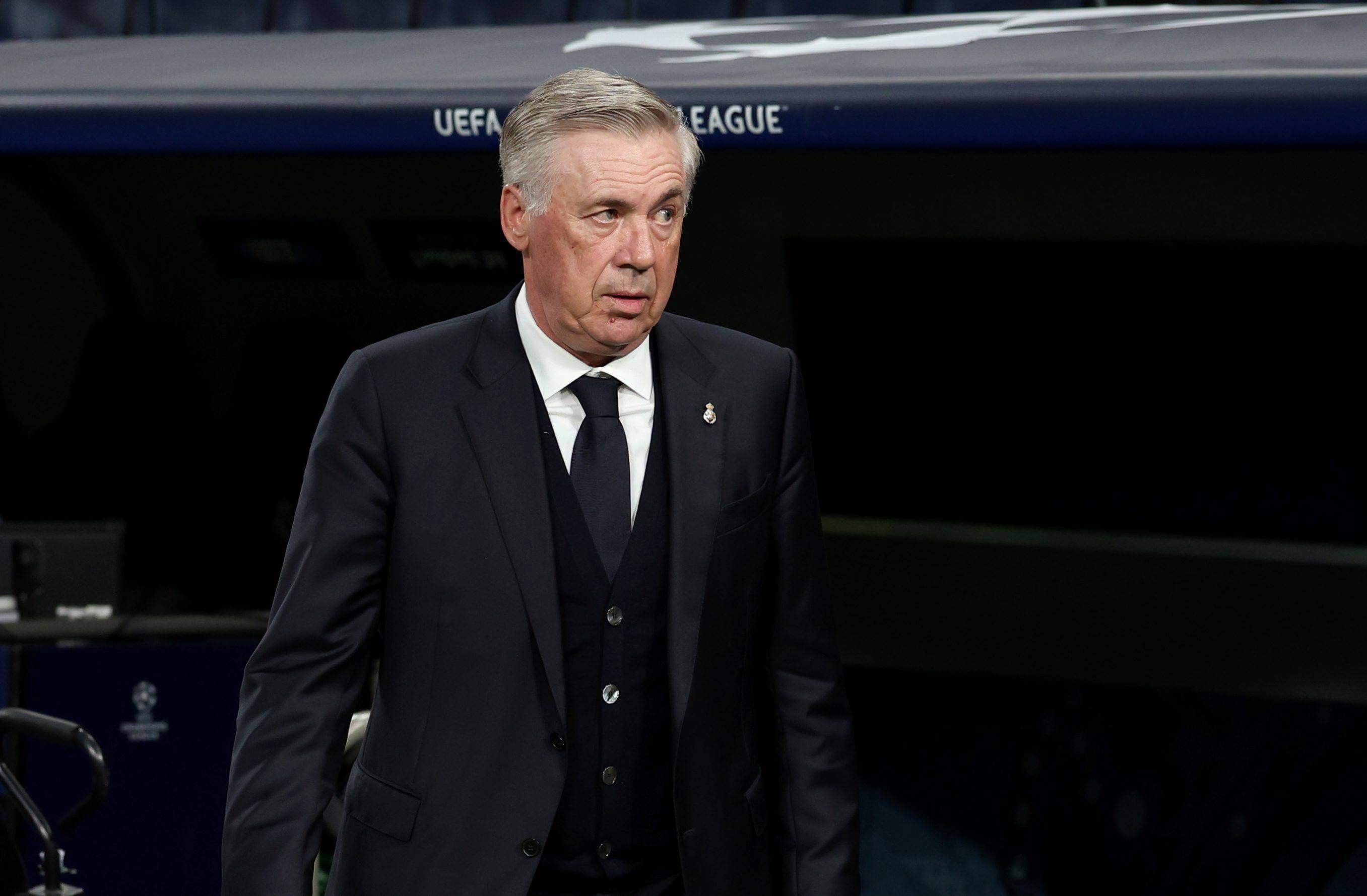  Carlo Ancelotti, antes del Real Madrid-Bayern.