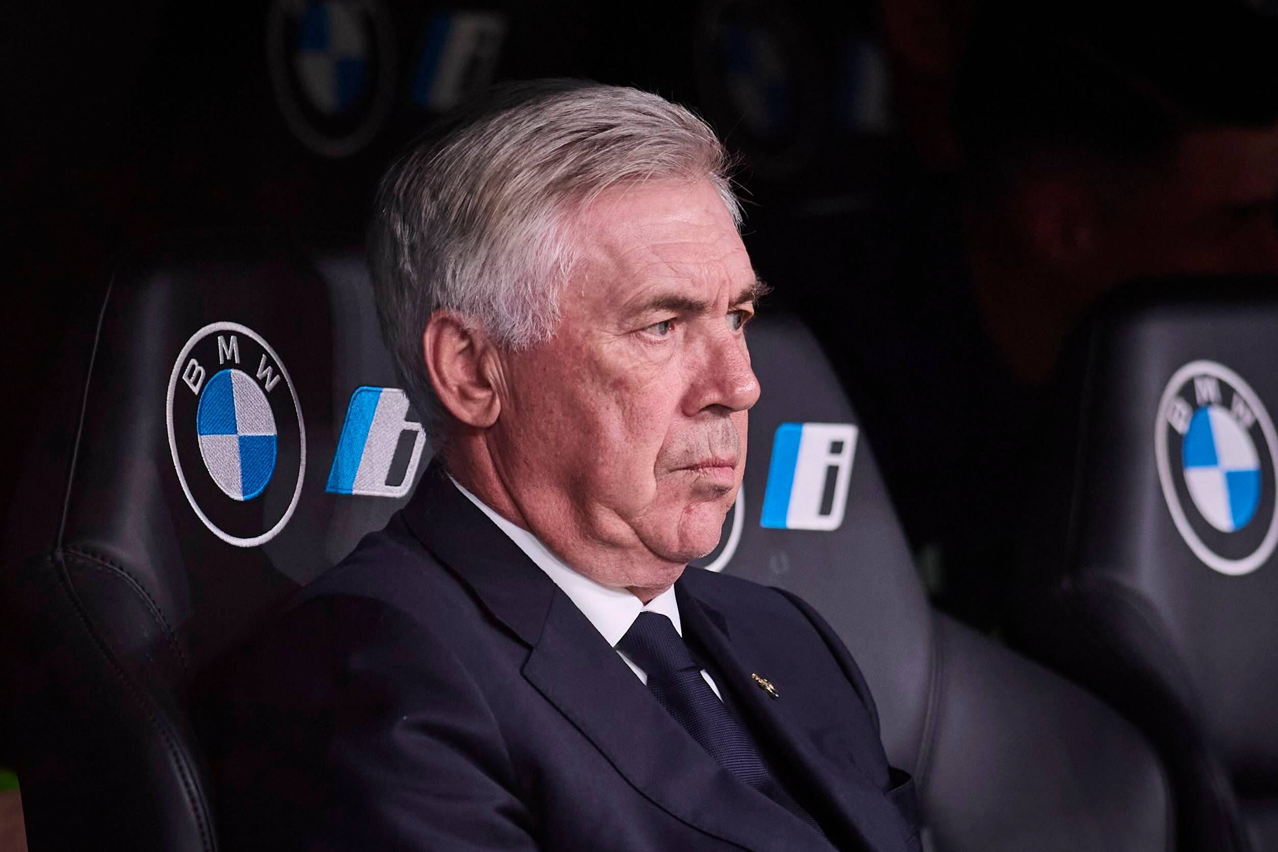  Carlo Ancelotti, antes del Real Madrid-Cádiz.