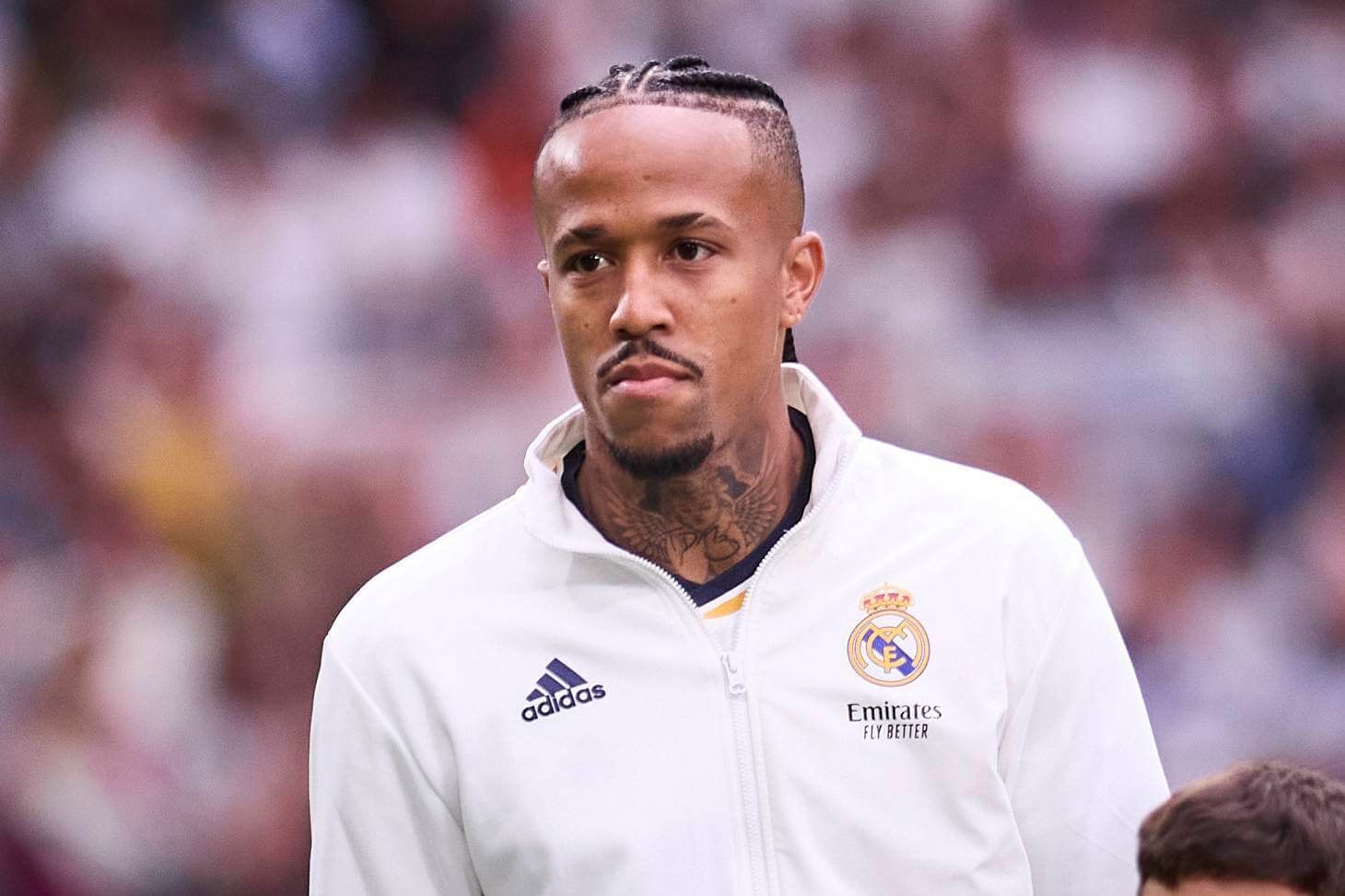  Éder Militao, antes del Real Madrid-Cádiz.