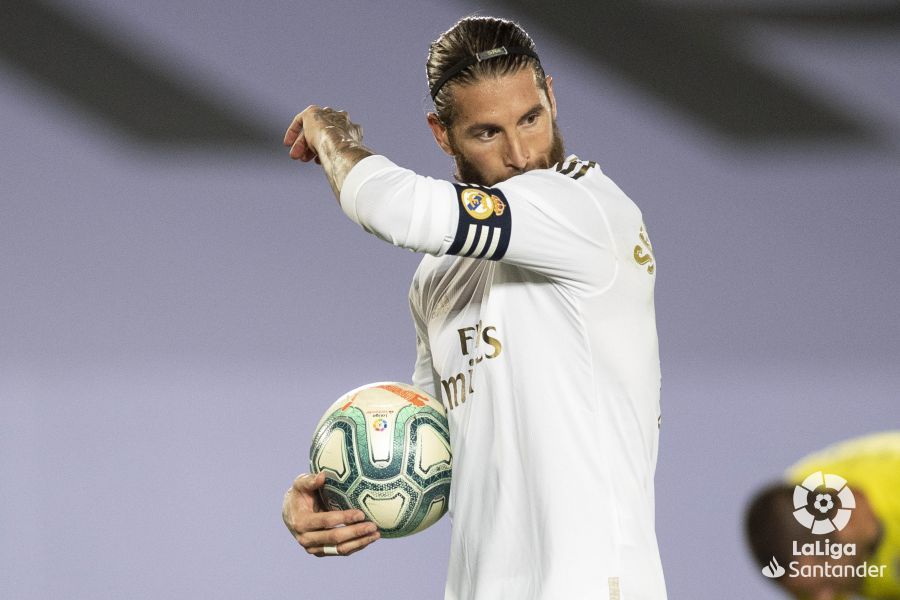  Sergio Ramos, durante el Real Madrid-Villarreal.