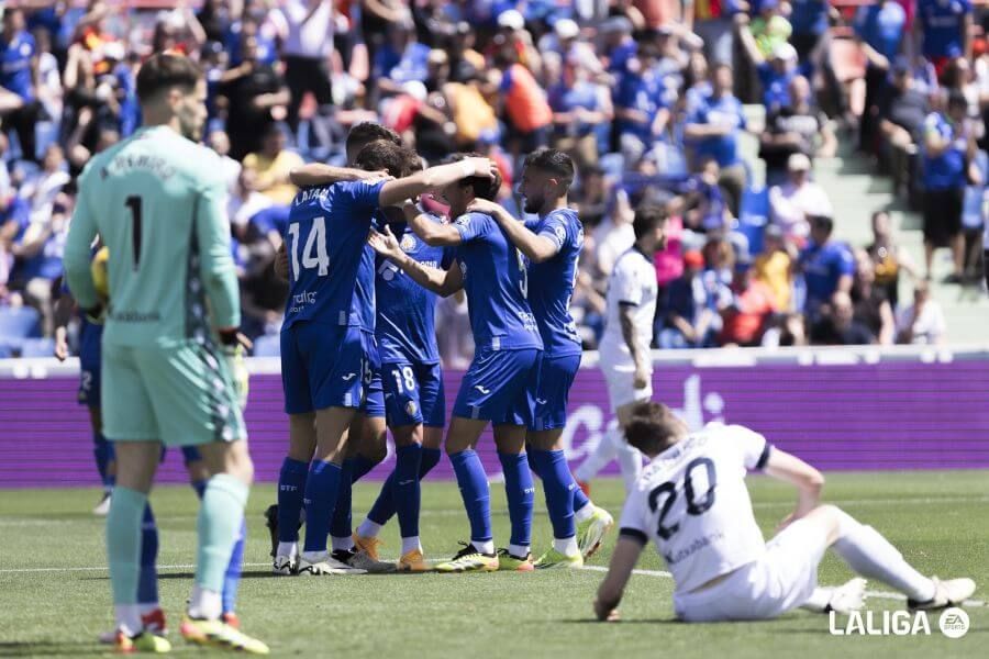  Remiro, tras el gol del Getafe.