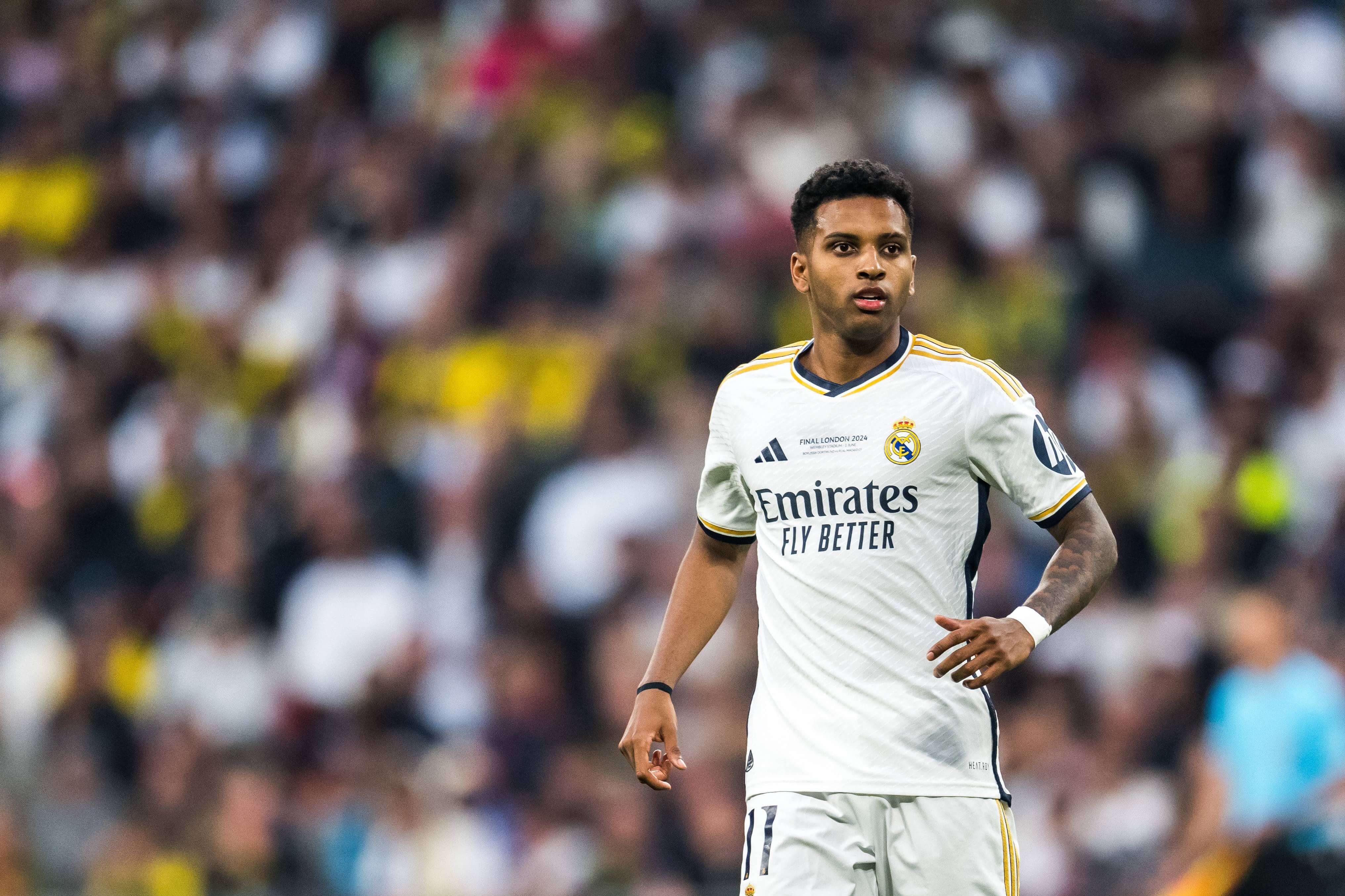 Rodrygo, en la la final de la Champions en Wembley.