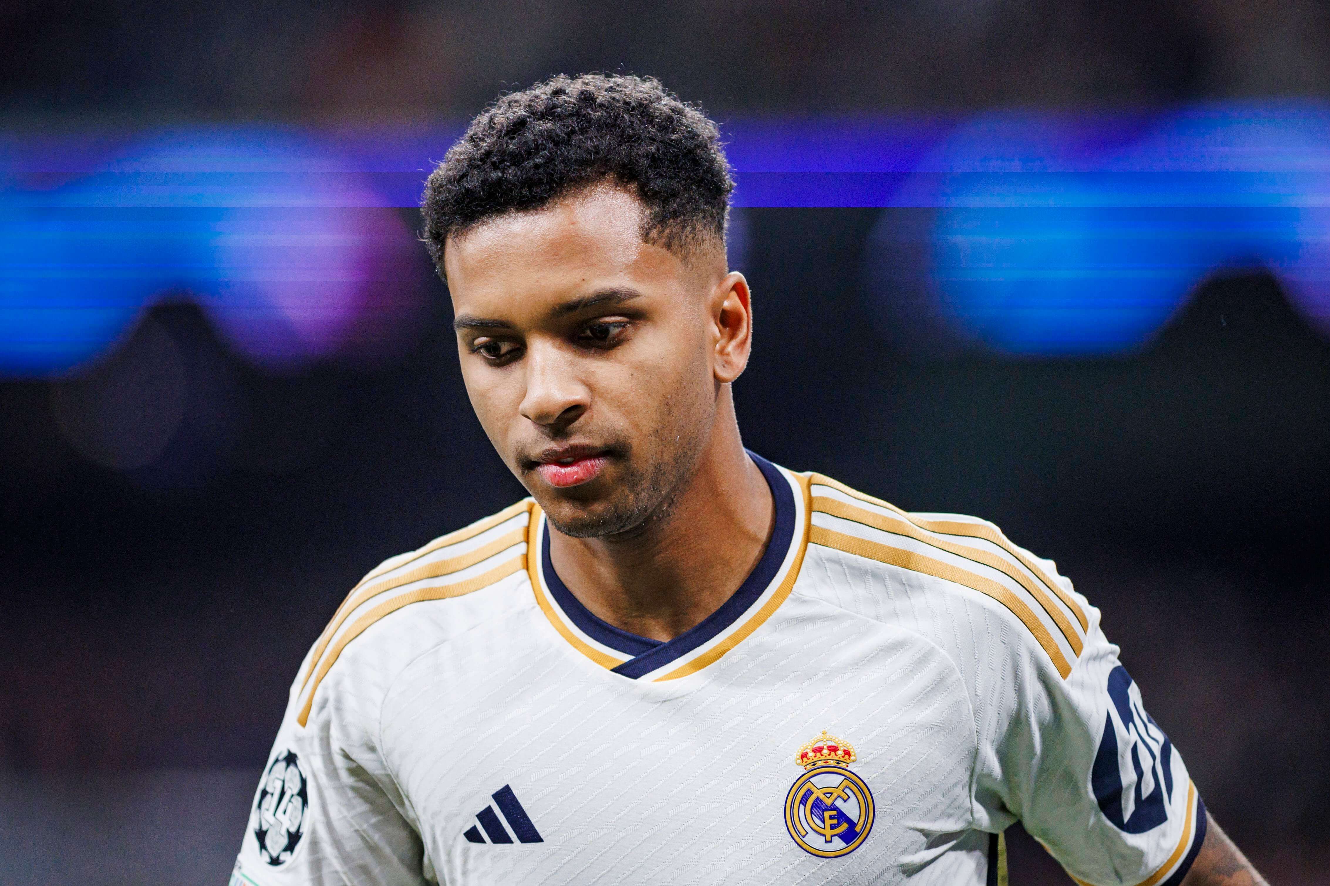  Rodrygo en el partido de Champions Real Madrid-RB Leipzig.