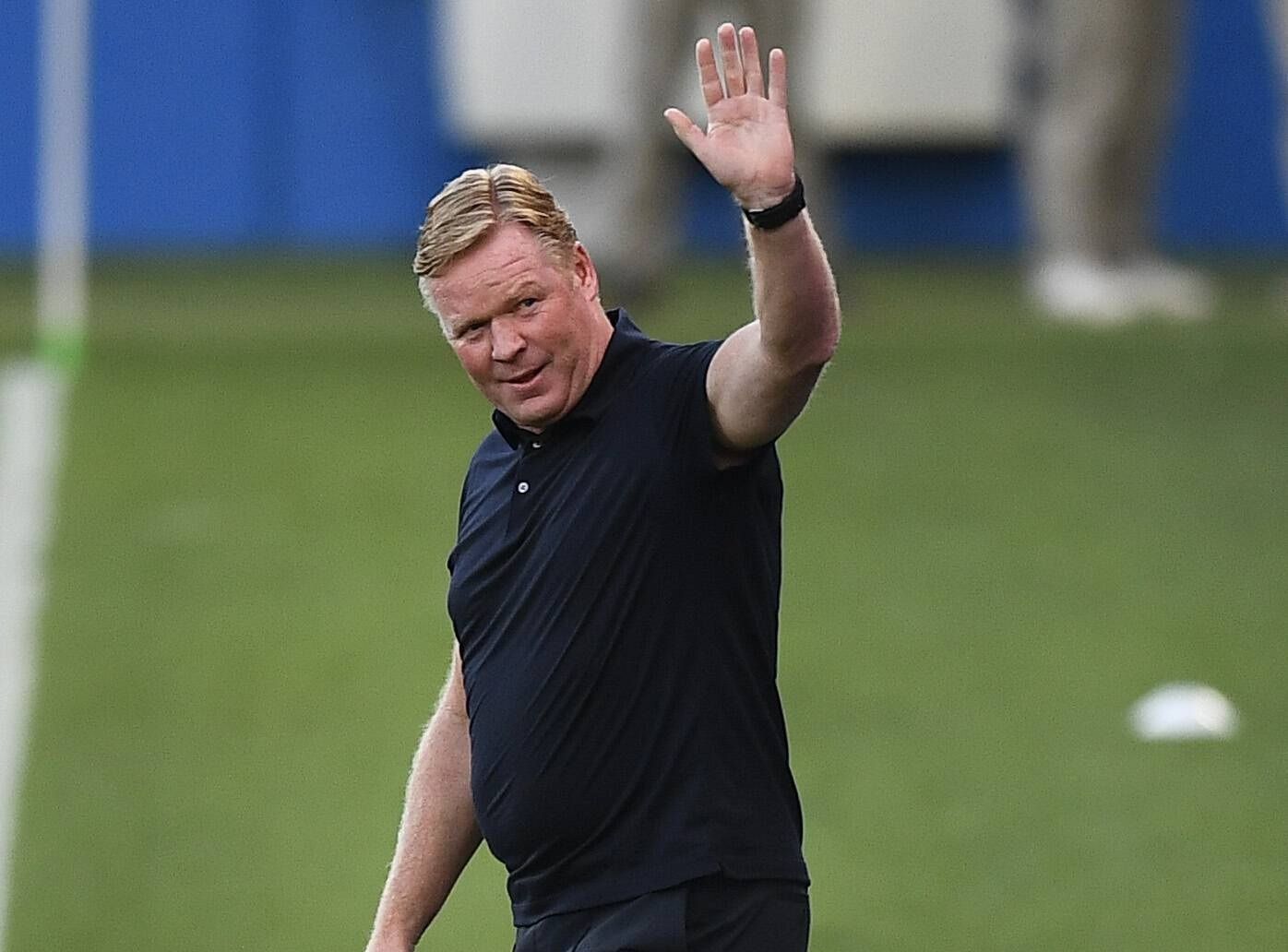 Ronald Koeman, en un partido del Barcelona.