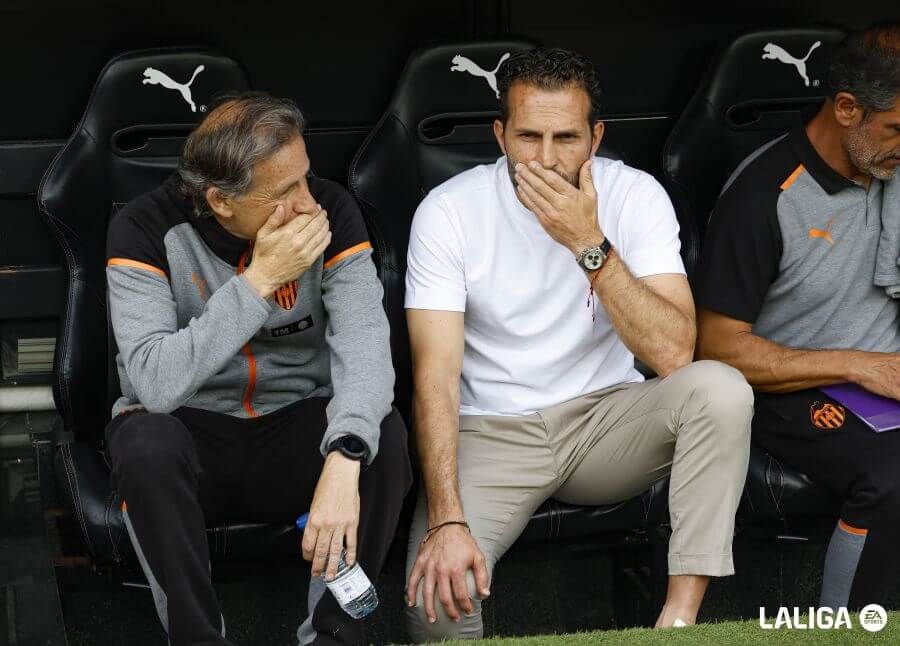  Rubén Baraja, ante el Girona FC.