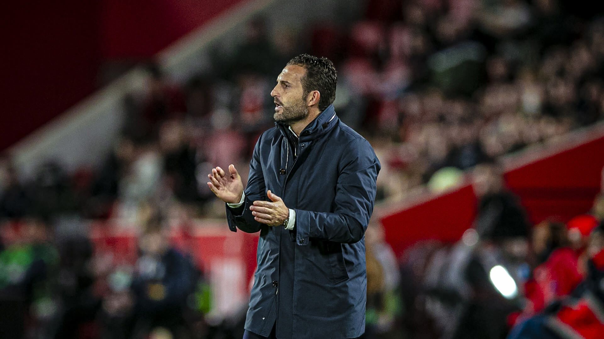  Rubén Baraja, ante el RCD Mallorca.