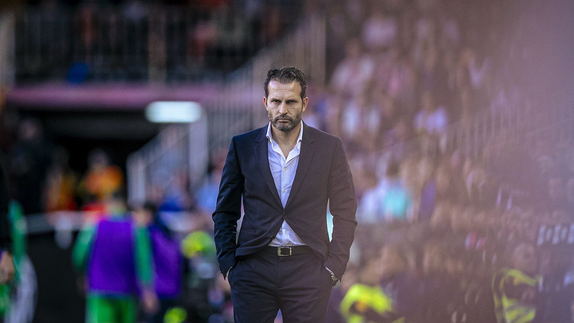 Rubén Baraja, ante el Real Betis.