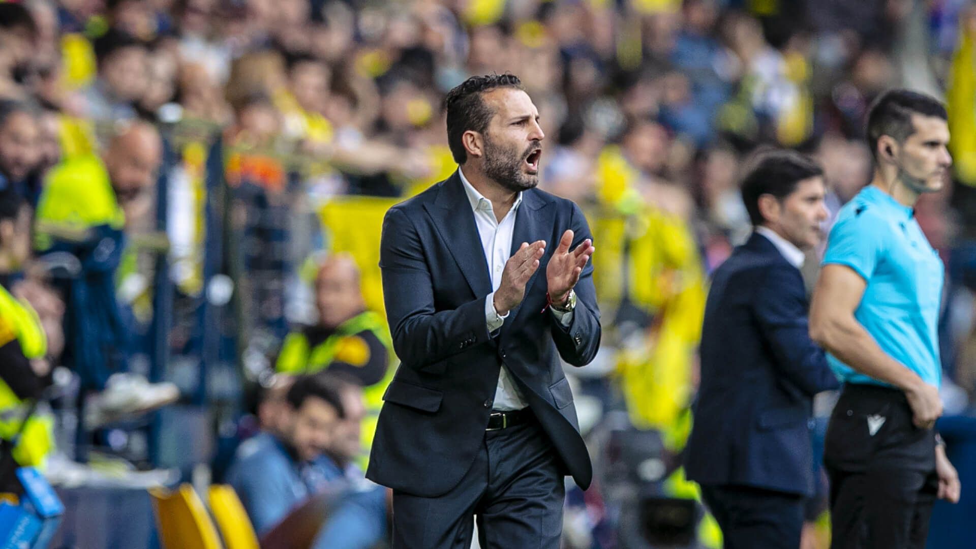  Rubén Baraja, ante el Villarreal CF.