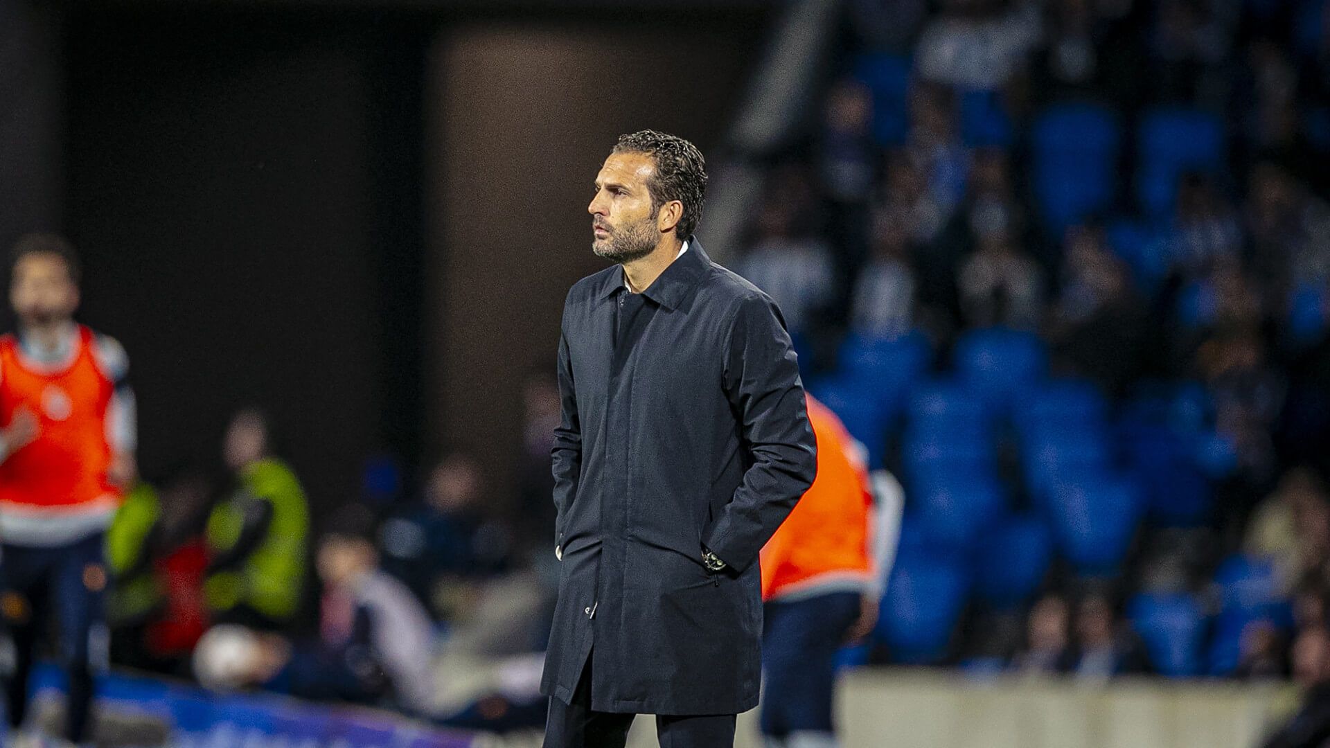  Rubén Baraja, ante la Real Sociedad.