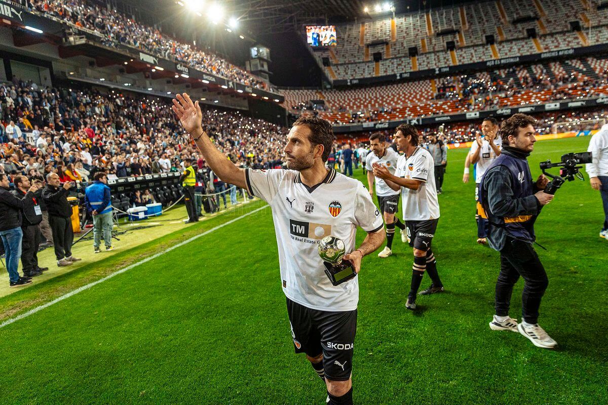  Rubén Baraja, en el partido de Leyendas del Triplete.