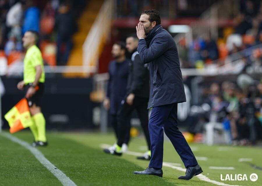  Rubén Baraja, en el Valencia CF - Getafe CF (Foto:LALIGA).