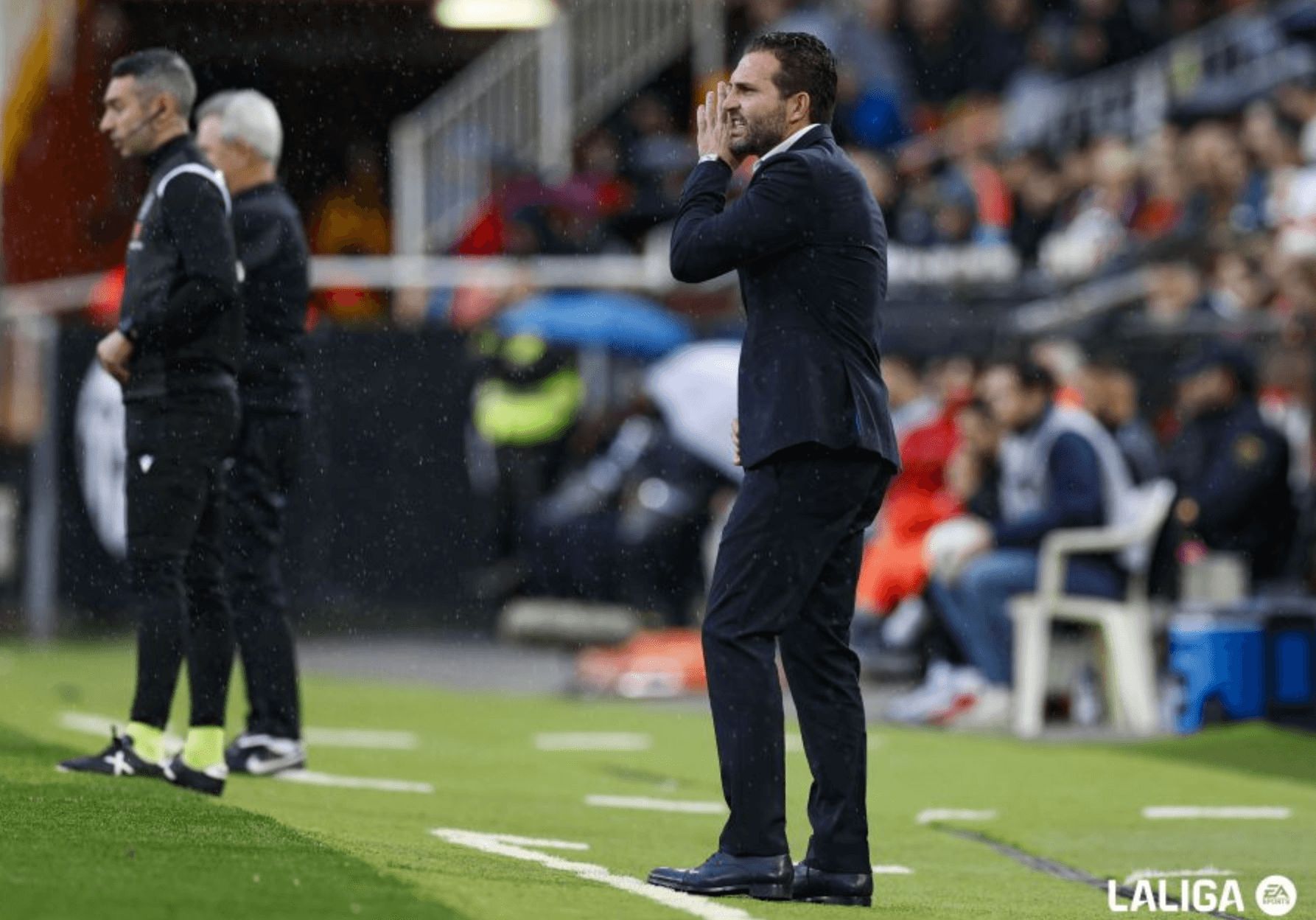 Rubén Baraja, en el Valencia CF - RCD Mallorca.