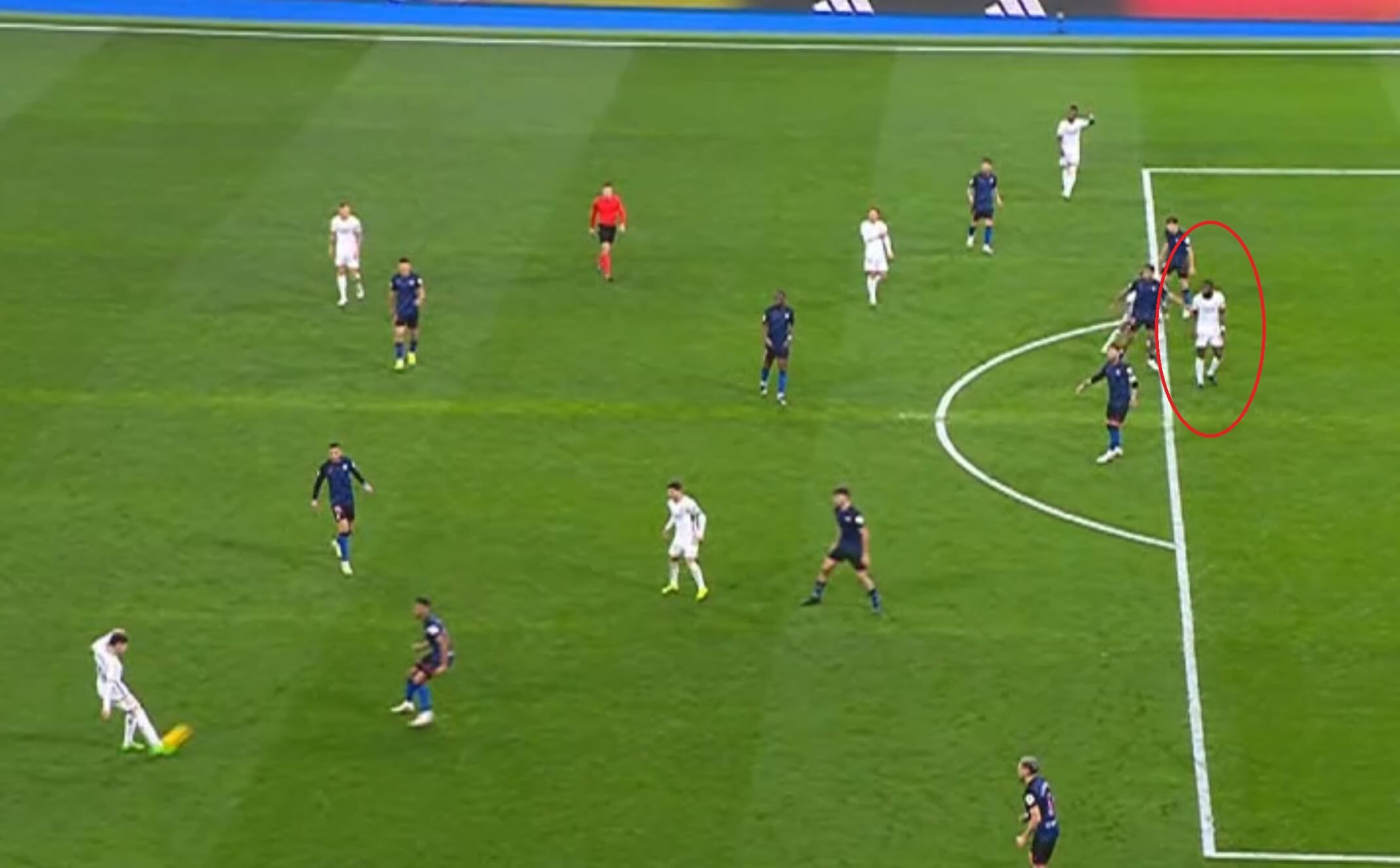  El fuera de juego posicional de Rudiger.