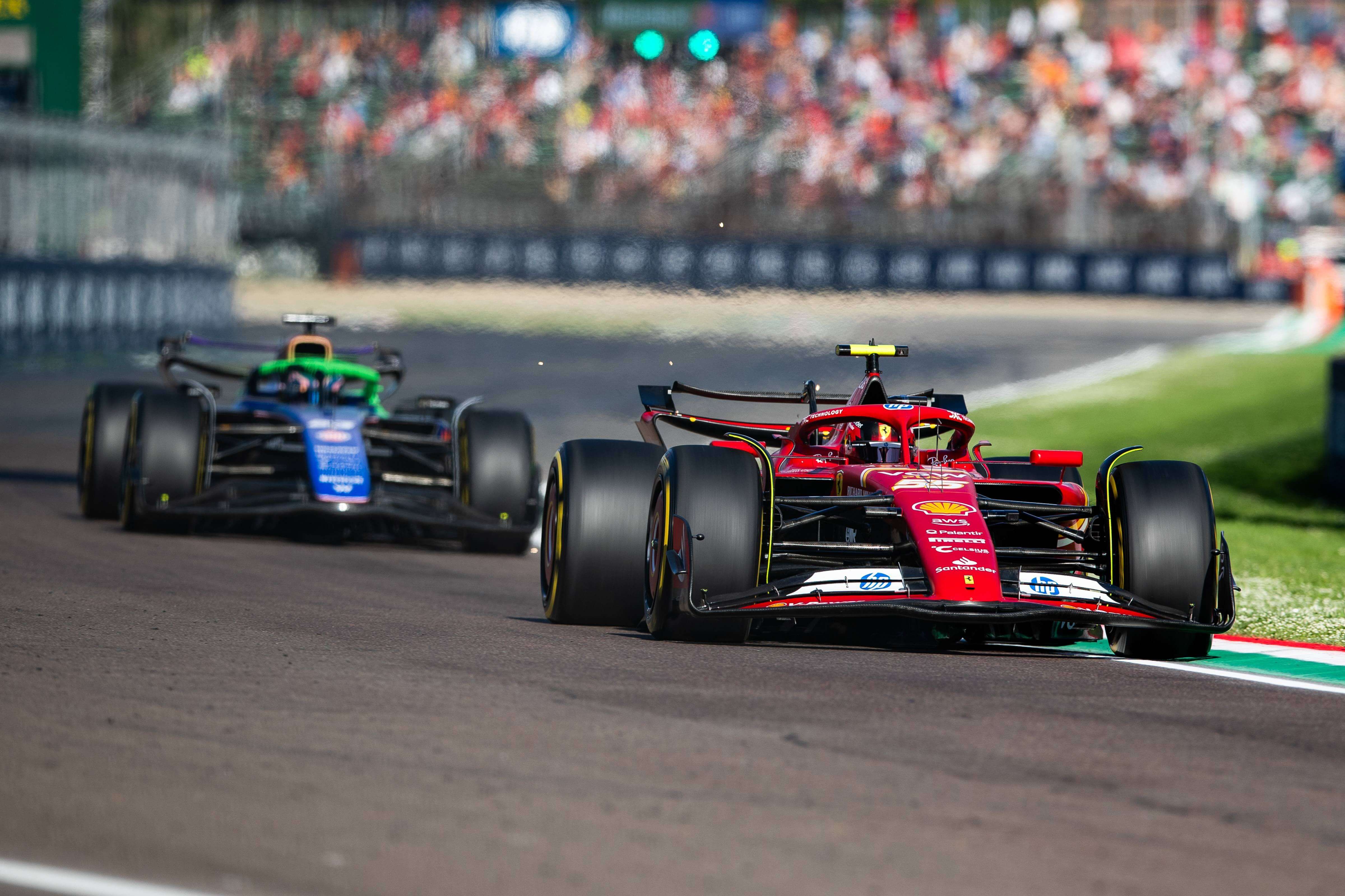 Carlos Sainz, en el GP de Imola.