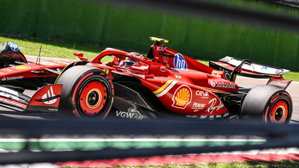 Carlos Sainz, en el GP de Imola.