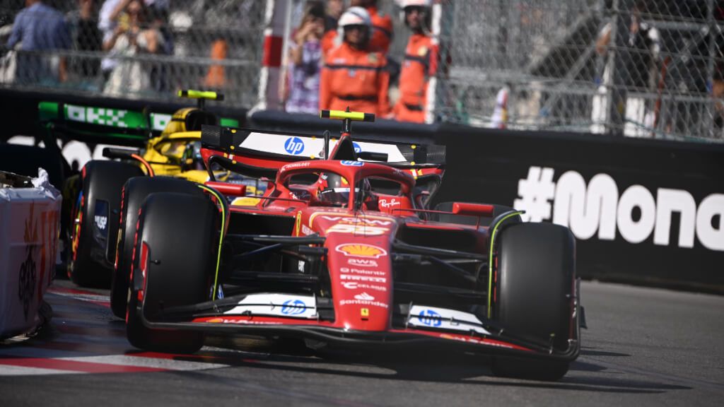 Carlos Sainz, en el Gran Premio de Mónaco.