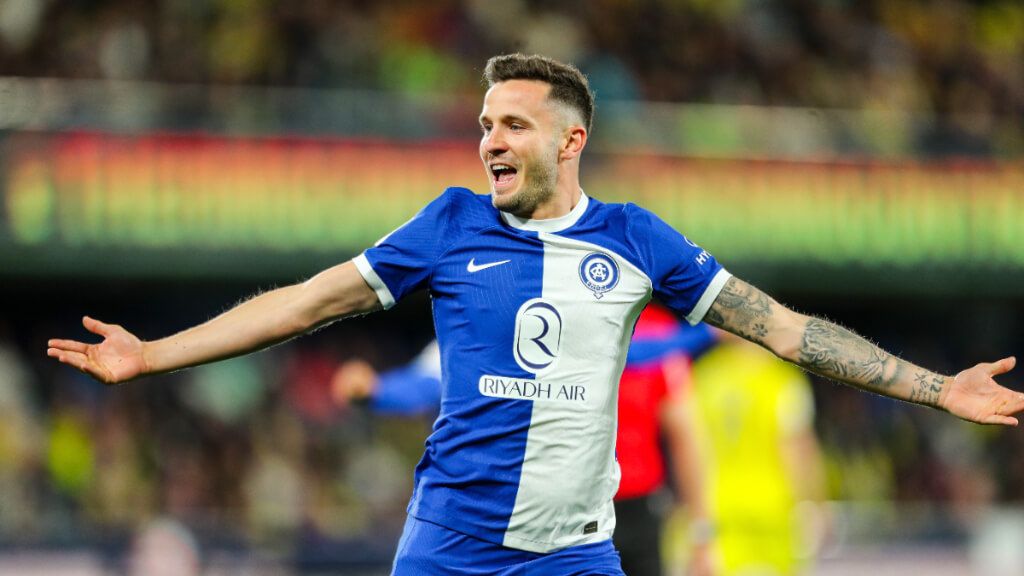 Saúl Ñíguez celebrando su gol ante el Villarreal (Fuente: Europa Press)