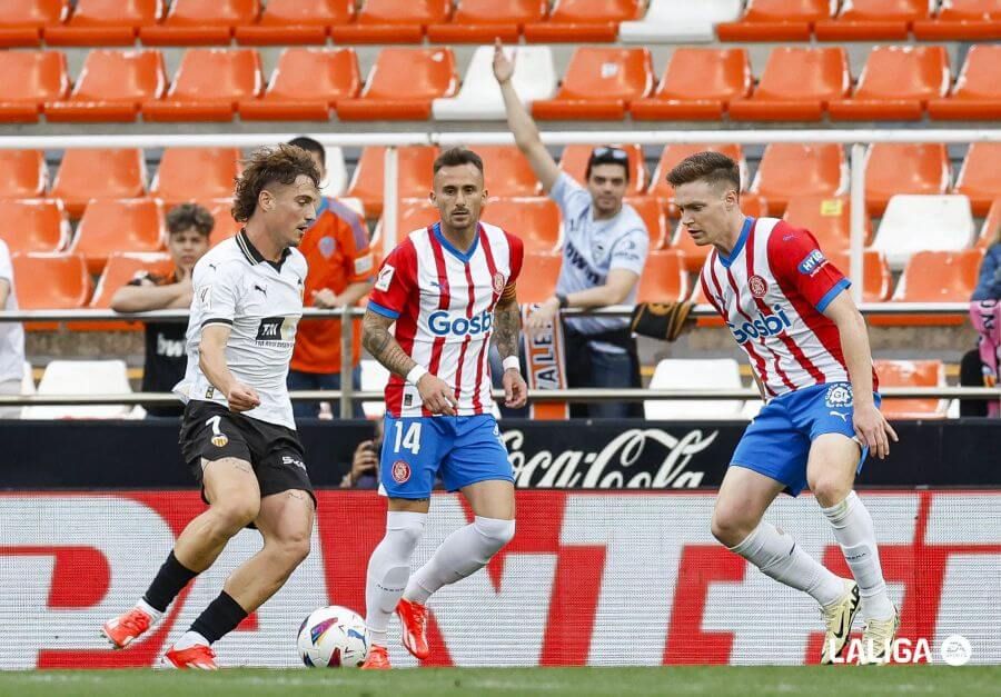 Sergi Canós, ante el Girona FC.