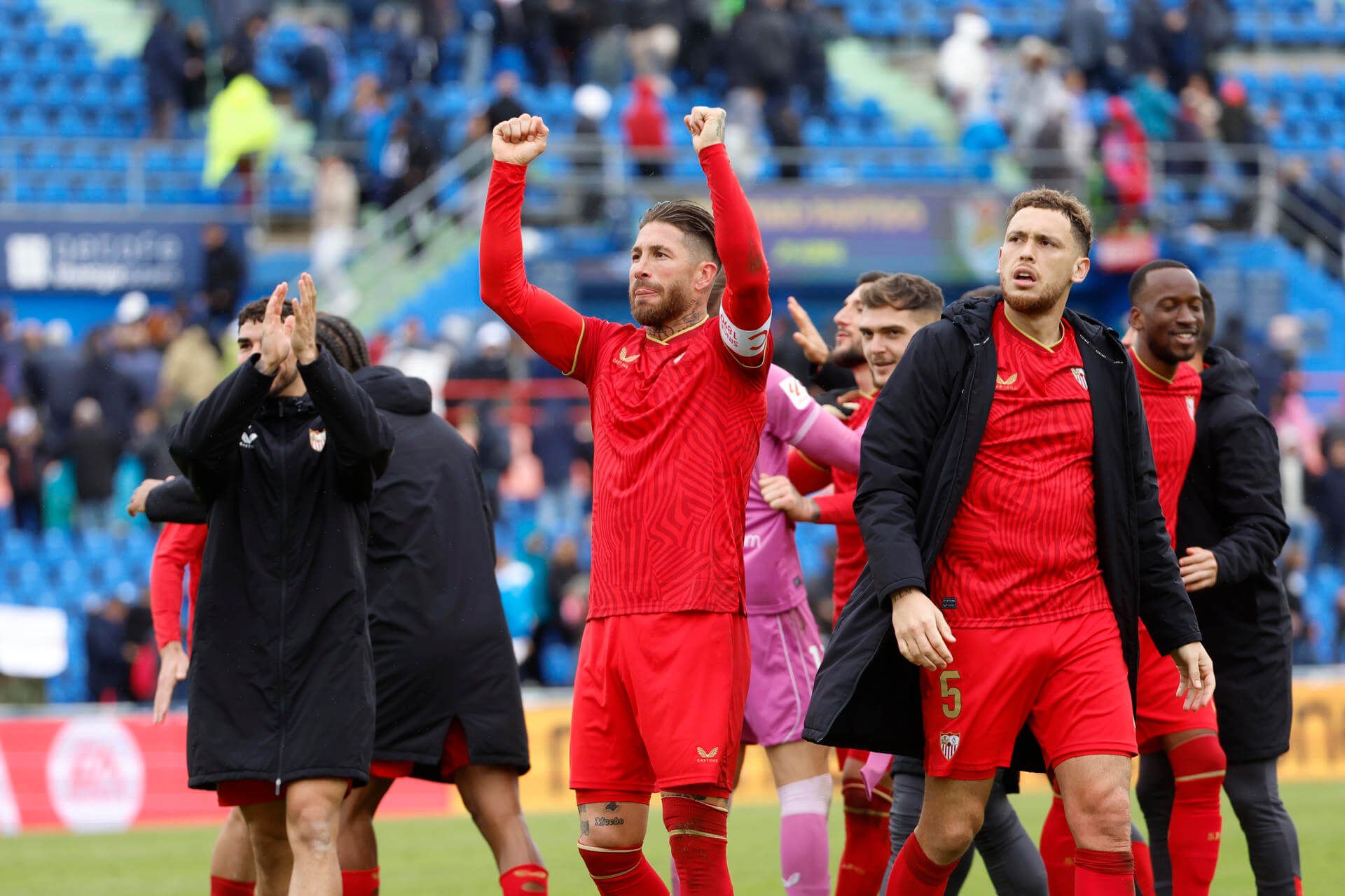  Sergio Ramos, celebrando la victoria ante el Getafe.