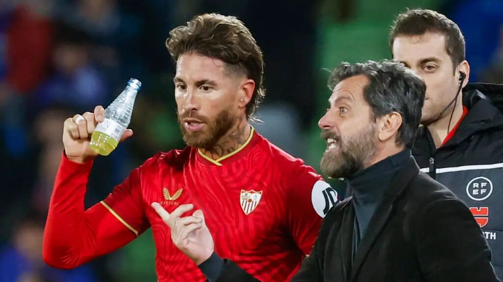 Quique Sánchez Flores y Sergio Ramos (Fuente: EFE)