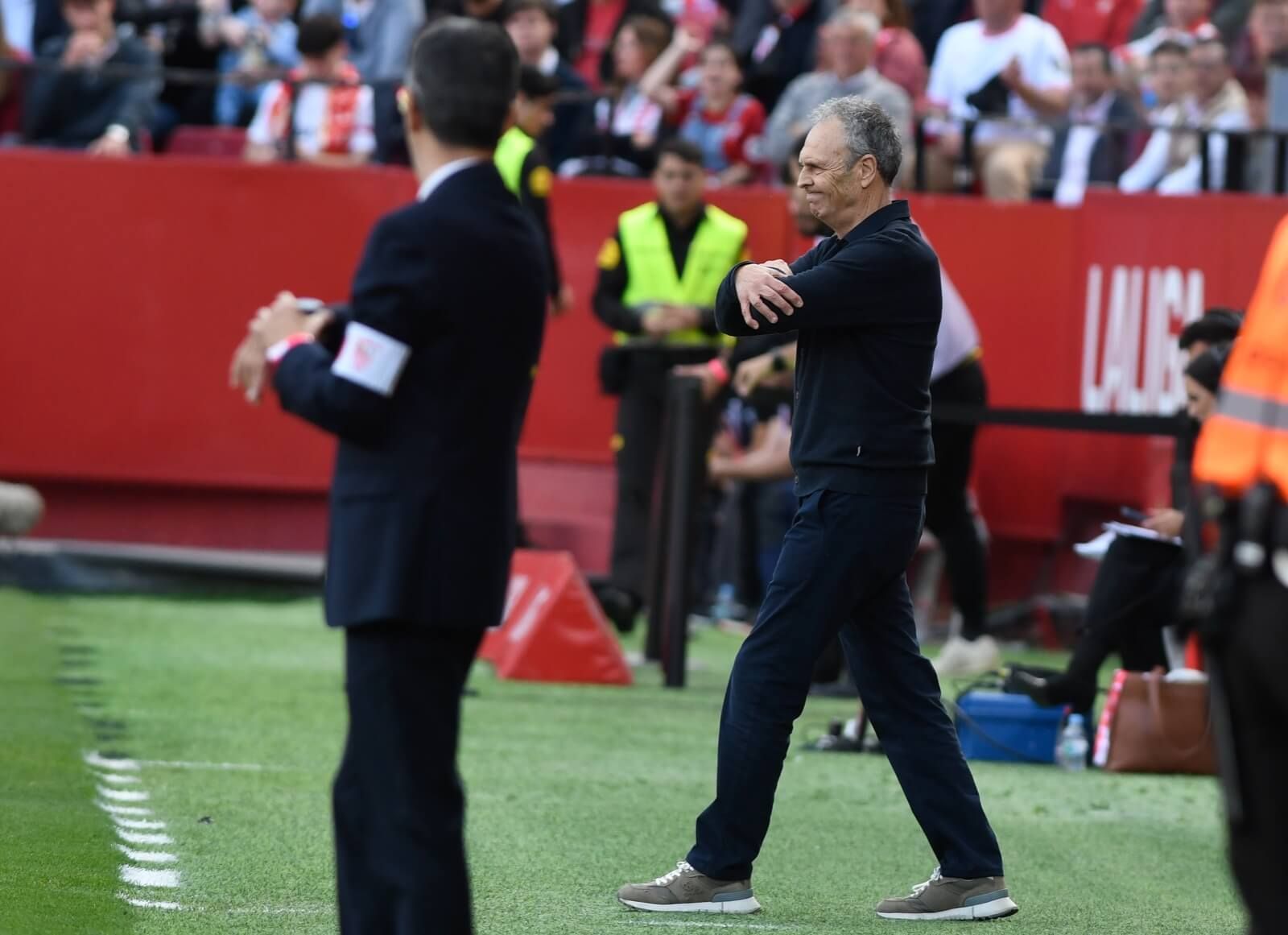  Joaquín Caparrós, en el Sevilla-Alavés.