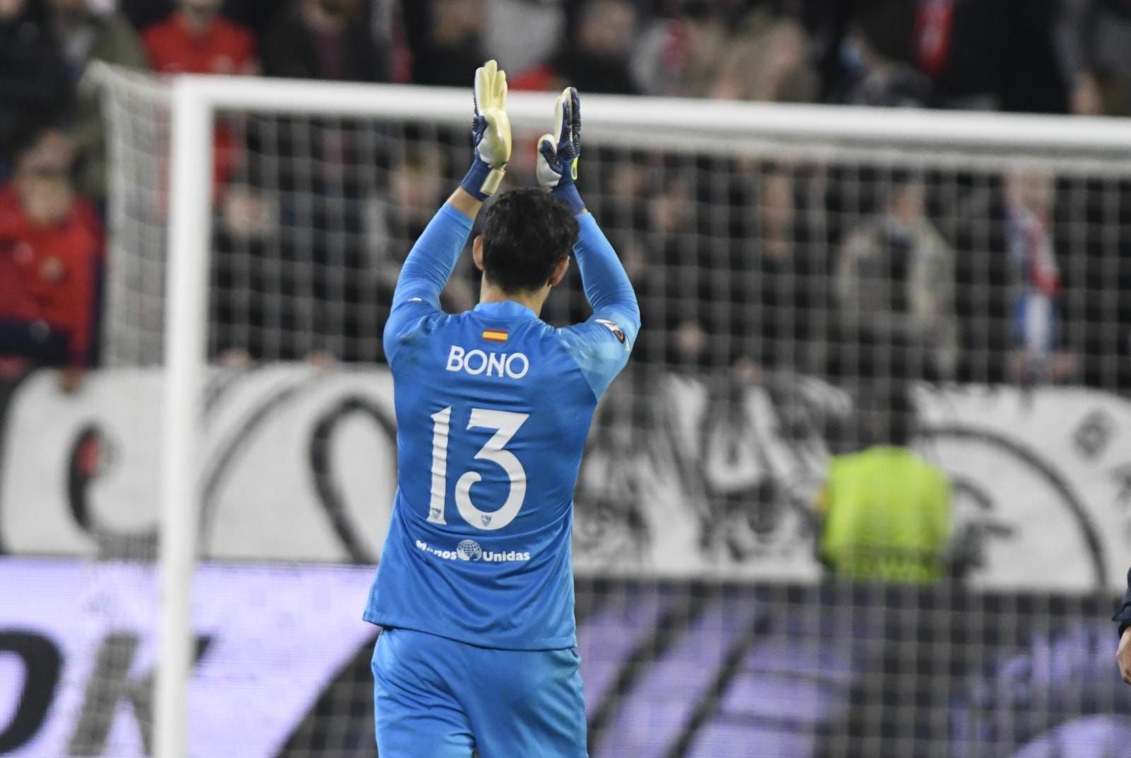  Bono, en el Sevilla-Dinamo de Zagreb.