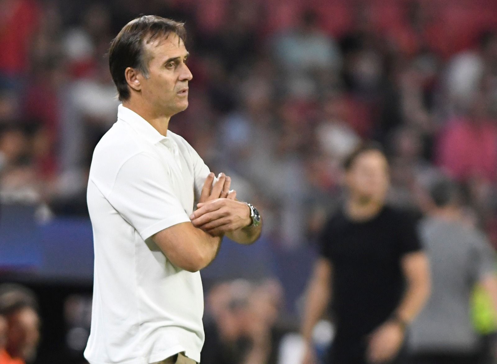 Lopetegui, en el Sevilla-Dortmund.