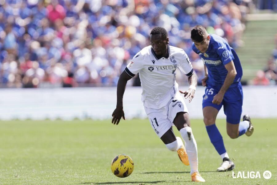 Sheraldo Becker hizo un buen partido en Getafe.