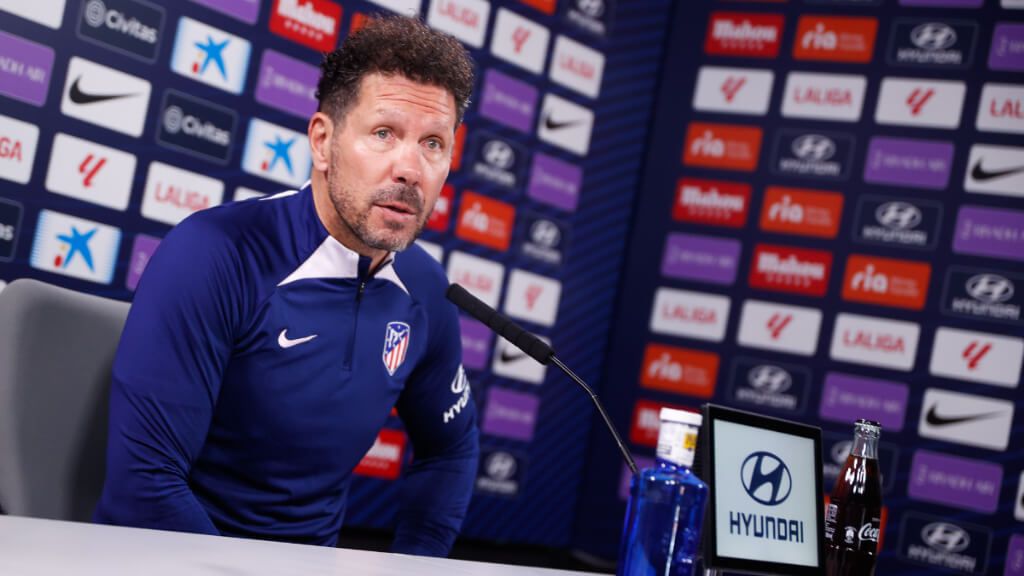  Diego Pablo Simeone durante la rueda de prensa previa al Mallorca (Fuente: Atleti)