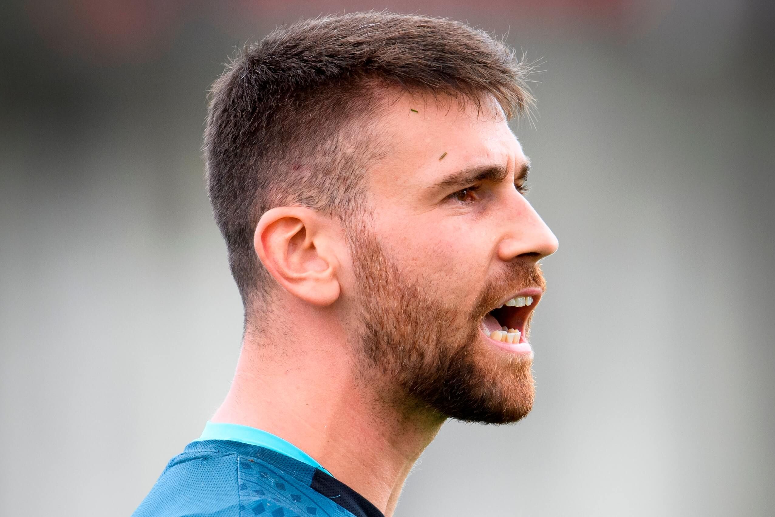  El guardameta Unai Simón entrenando en Lezama.