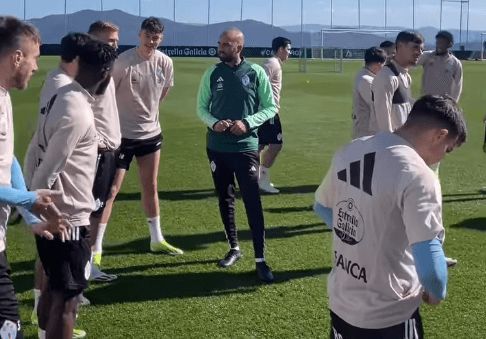  Primer entrenamiento de Claudio Giráldez (Foto:RC Celta).
