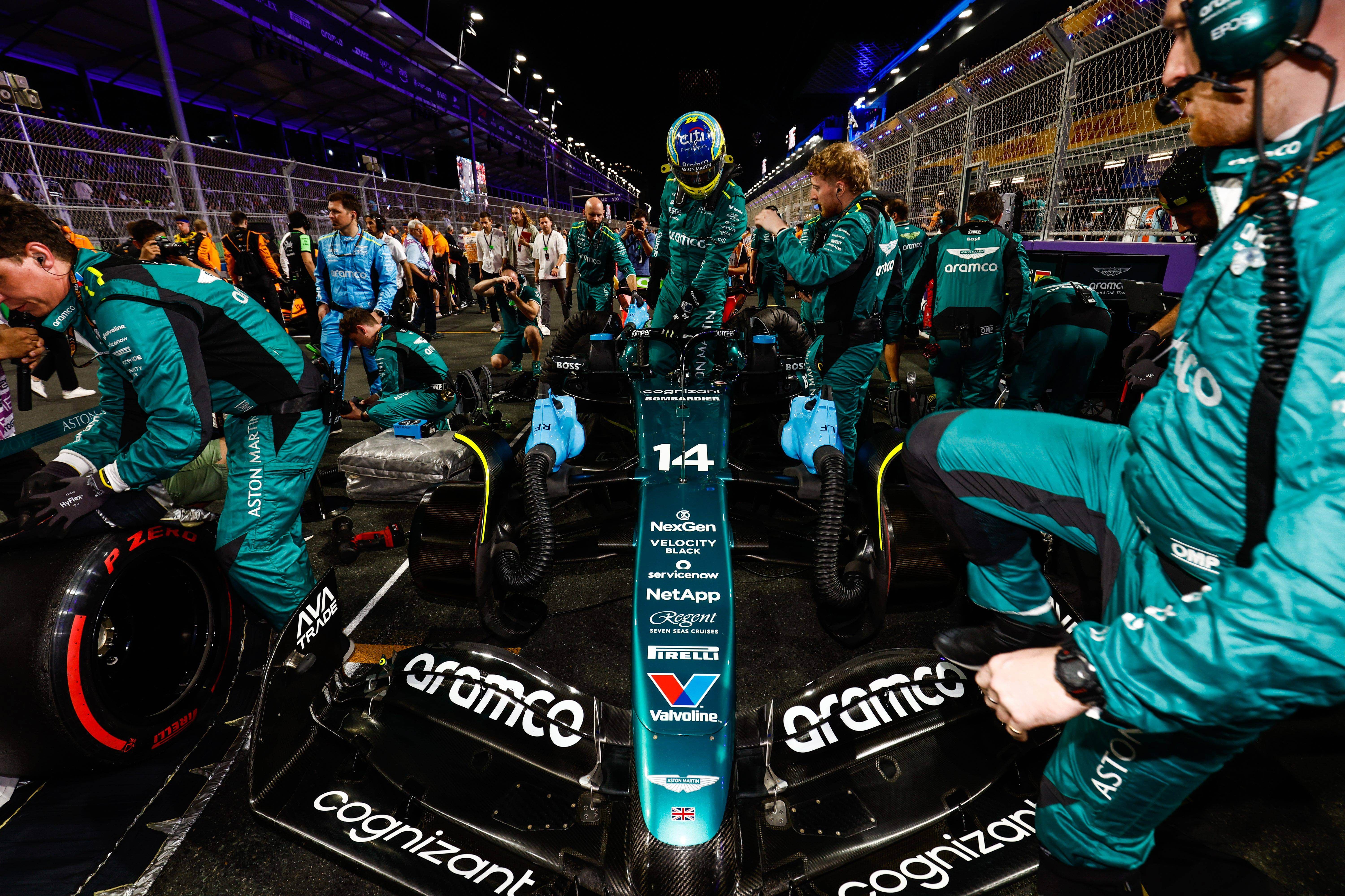 Fernando Alonso, en el GP de Arabia Saudí.