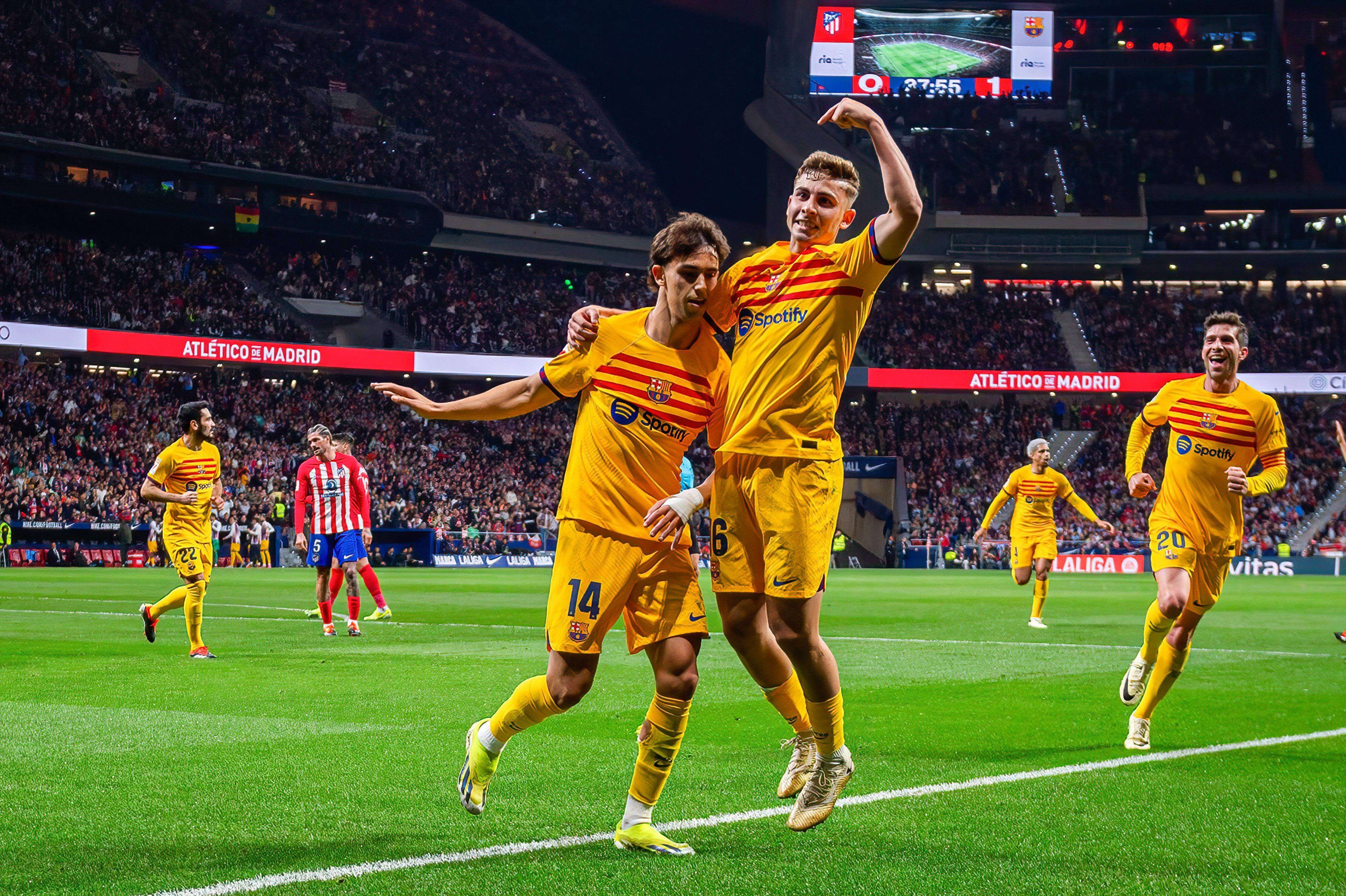  Joao Félix tras marcar al Atlético.