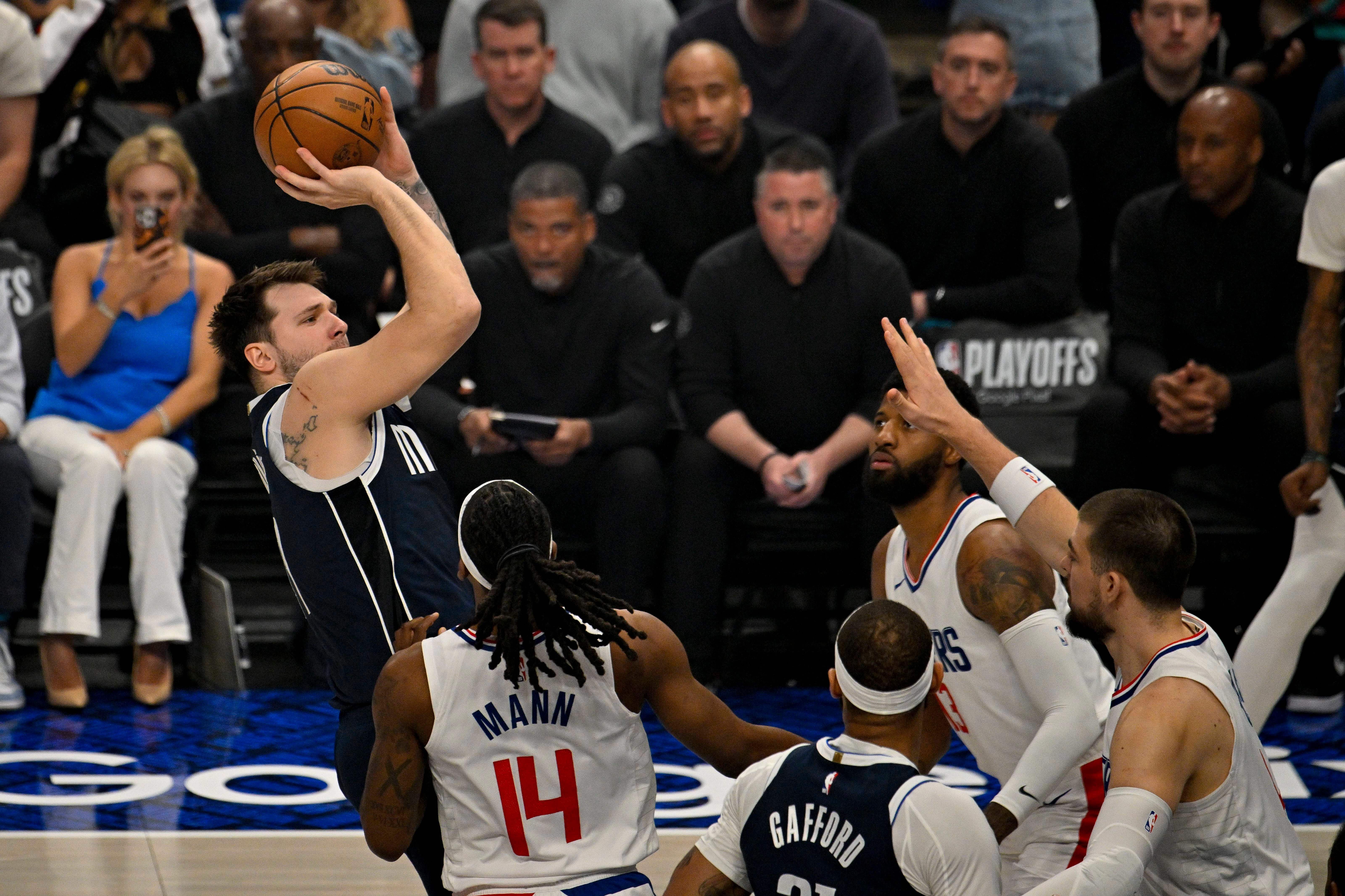  Luka Doncic, en el tercer partido de la serie contra Clippers (Cordon Press)