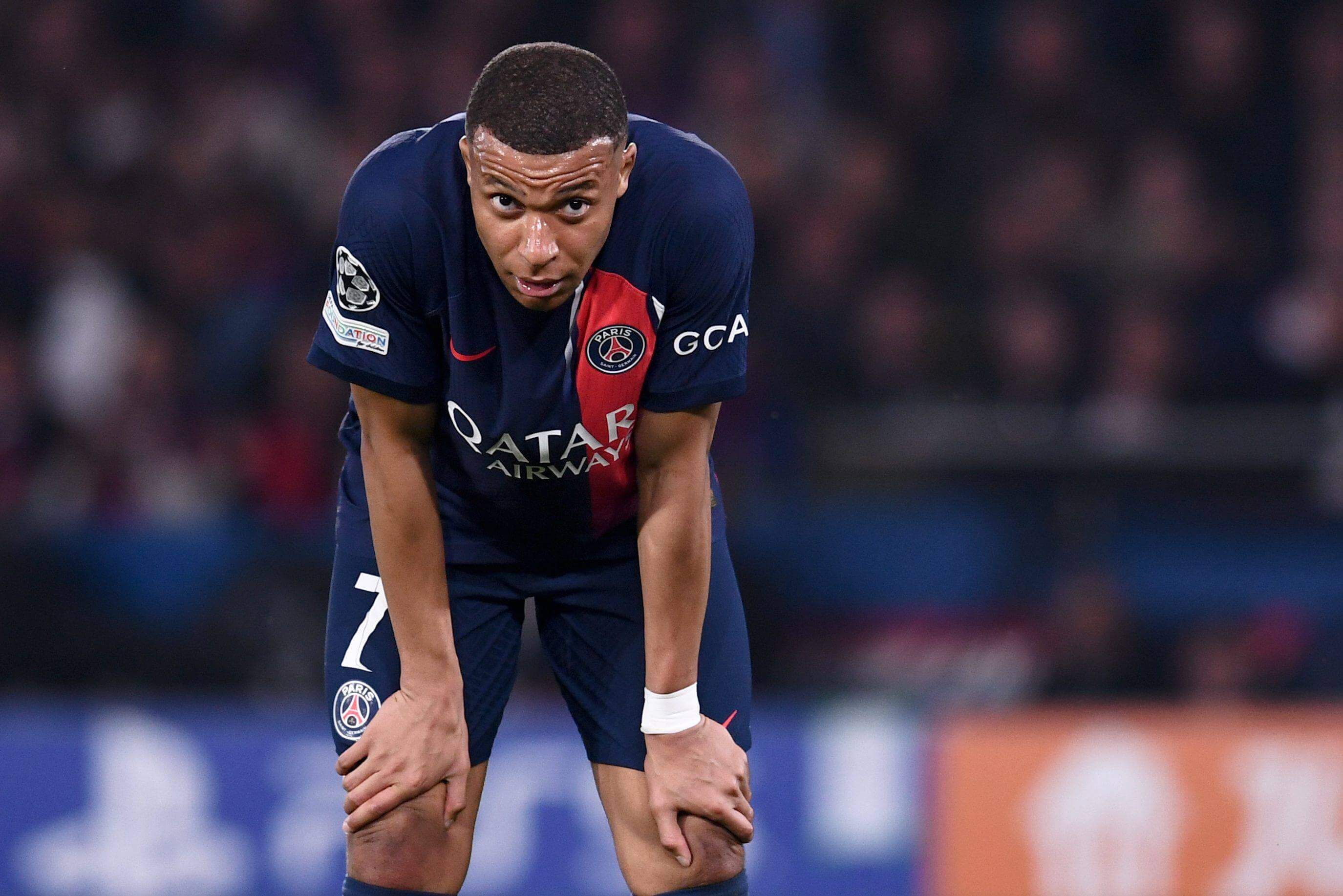  Kylian Mbappé, tras caer eliminado de la Champions League.