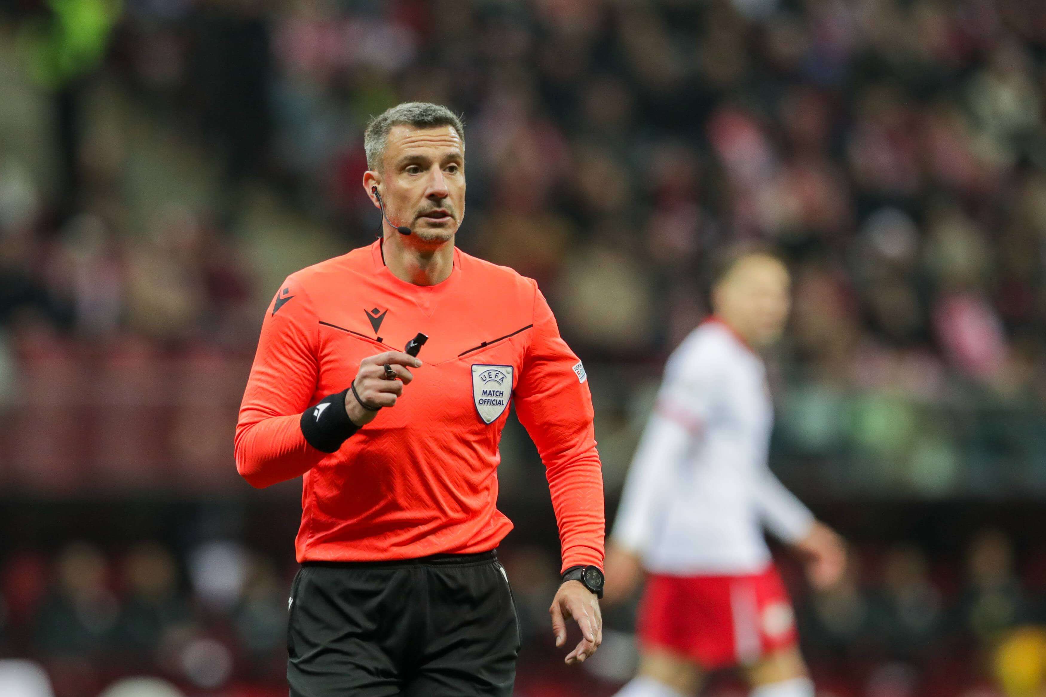 Slavko Vincic, durante un Polonia-Estonia.