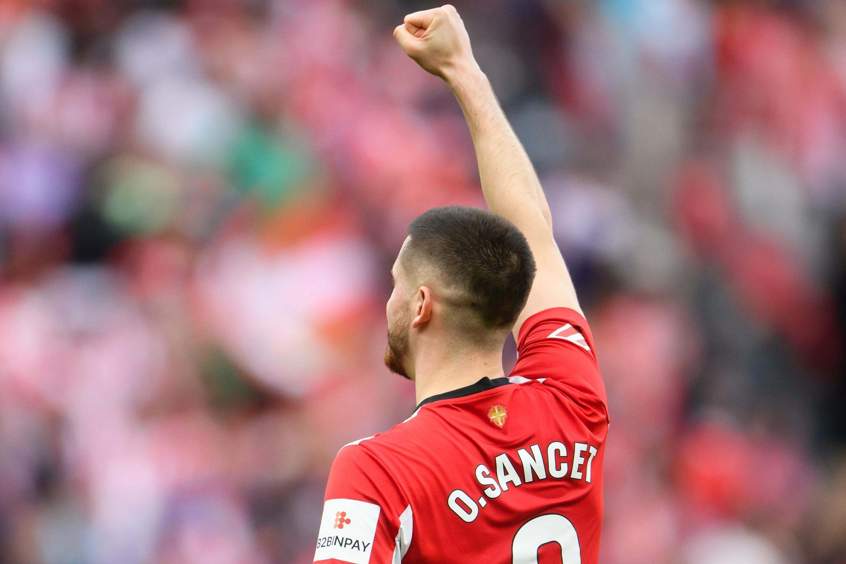  Gol de Oihan Sancet ante el Valladolid en San Mamés.