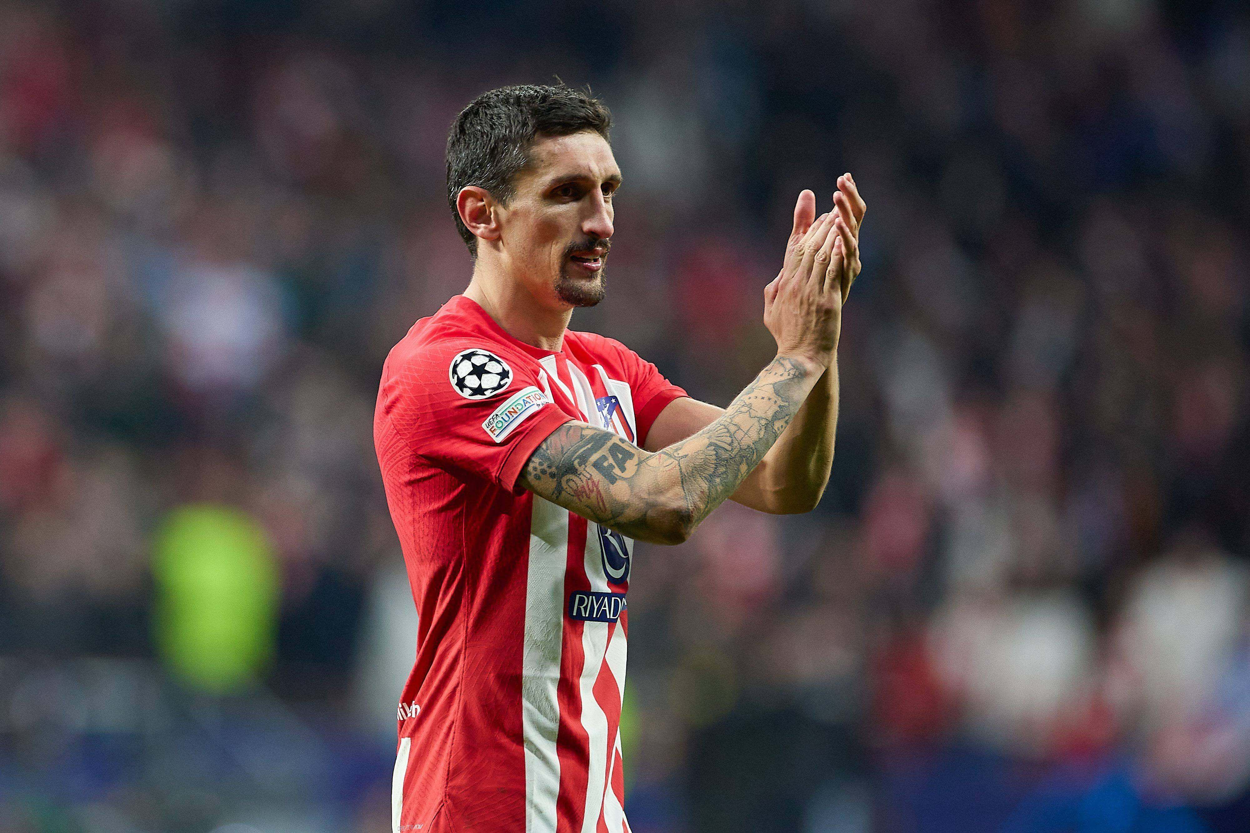 Stefan Savic, en un partido del Atlético de Madrid.