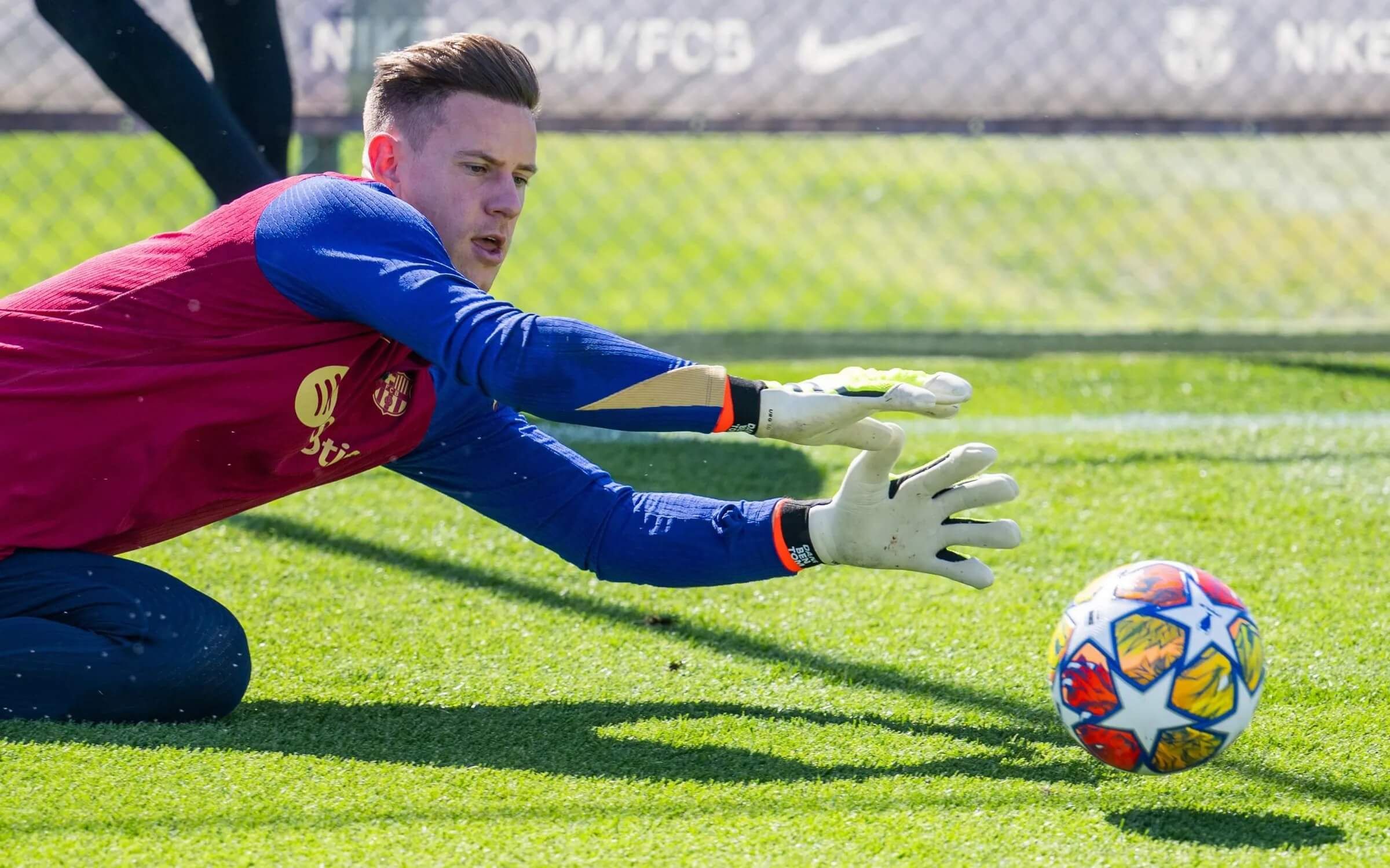  Marc André ter Stegen, en una sesión del Barcelona.