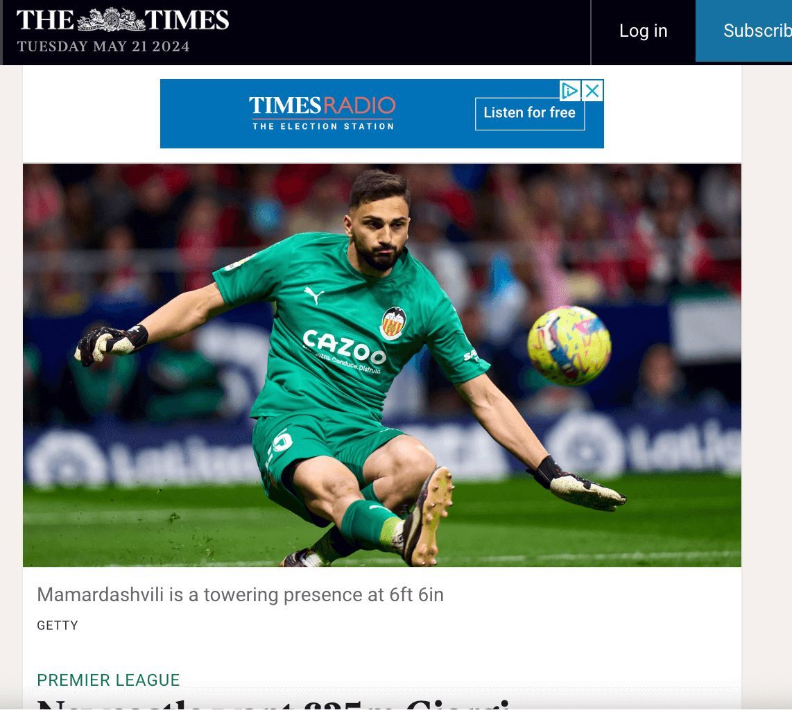  The Times habla de Giorgi Mamardashvili