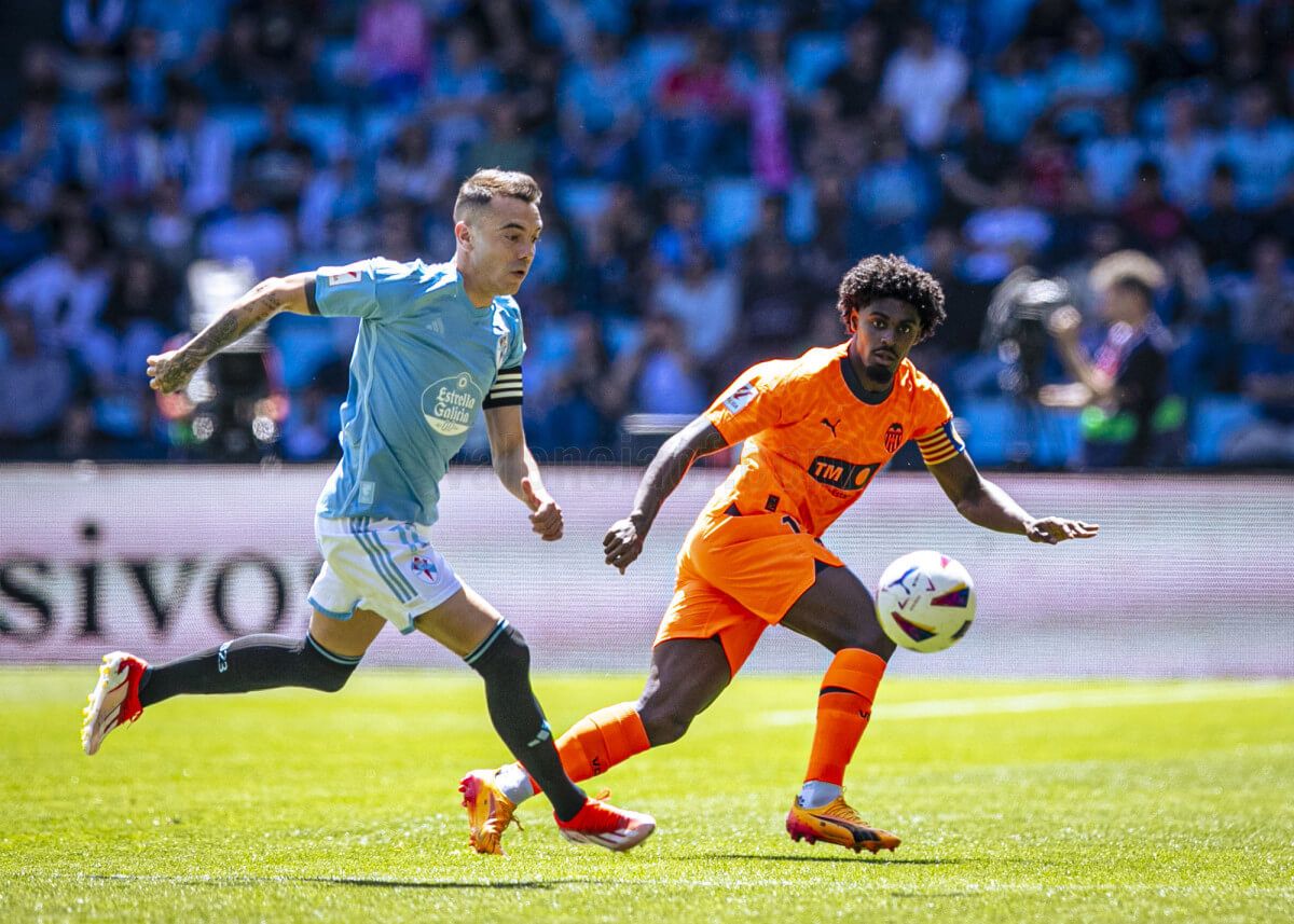 Thierry Correia, ante el Celta de Vigo.
