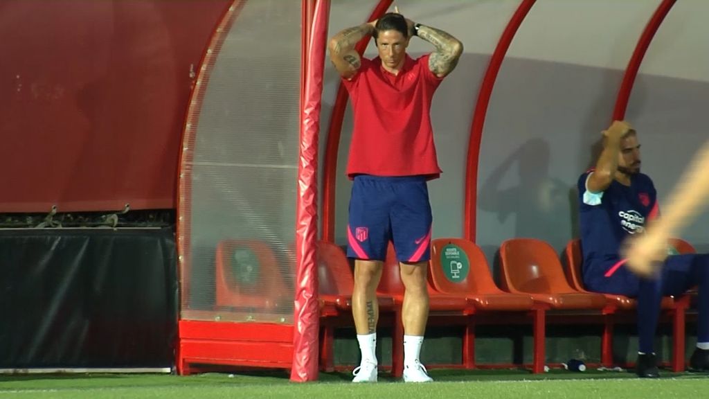  Fernando Torres, en su debut como segundo del Juvenil del Atleti.