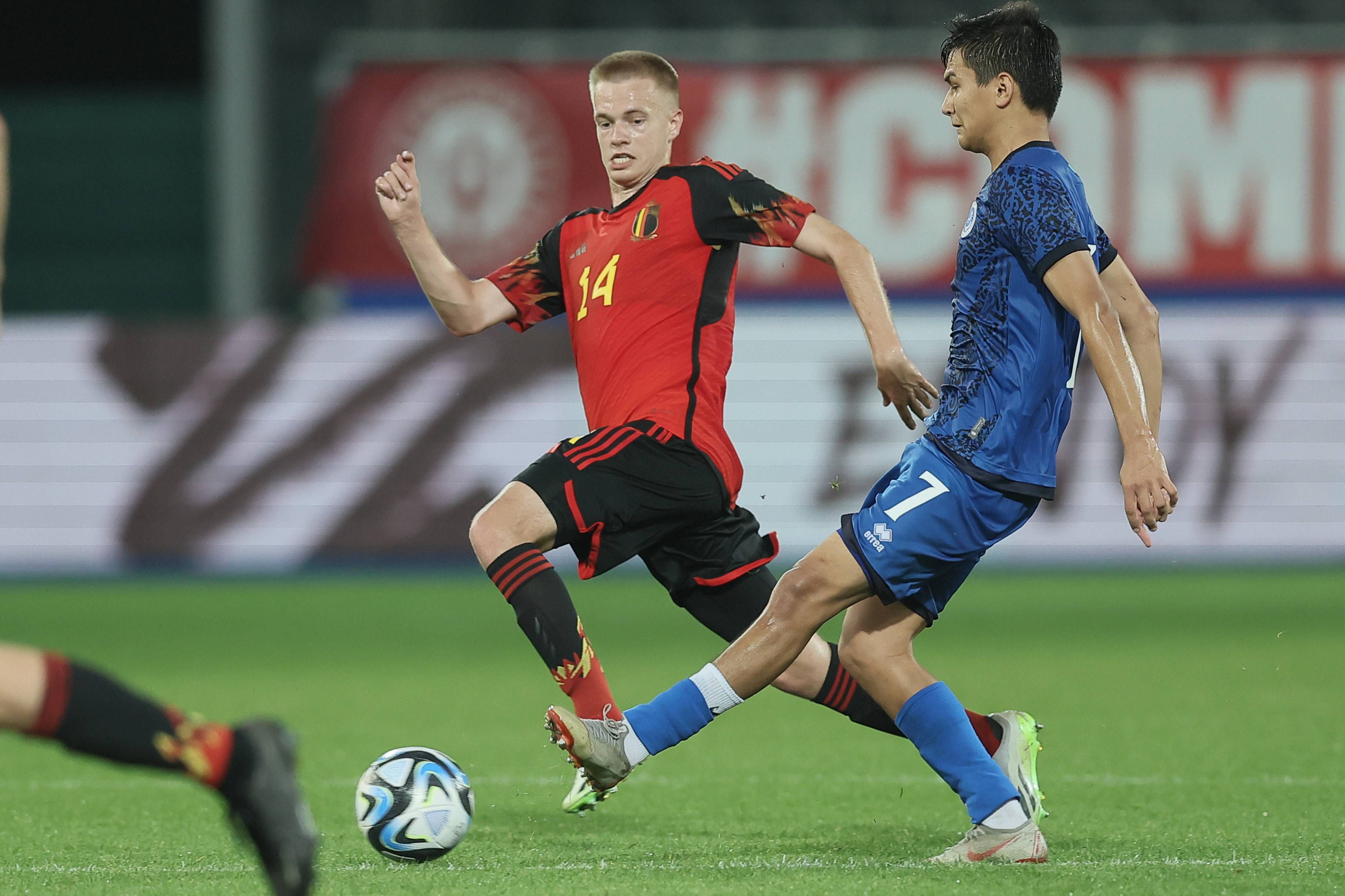  Arthur Vermeeren, con la camiseta de Bélgica.