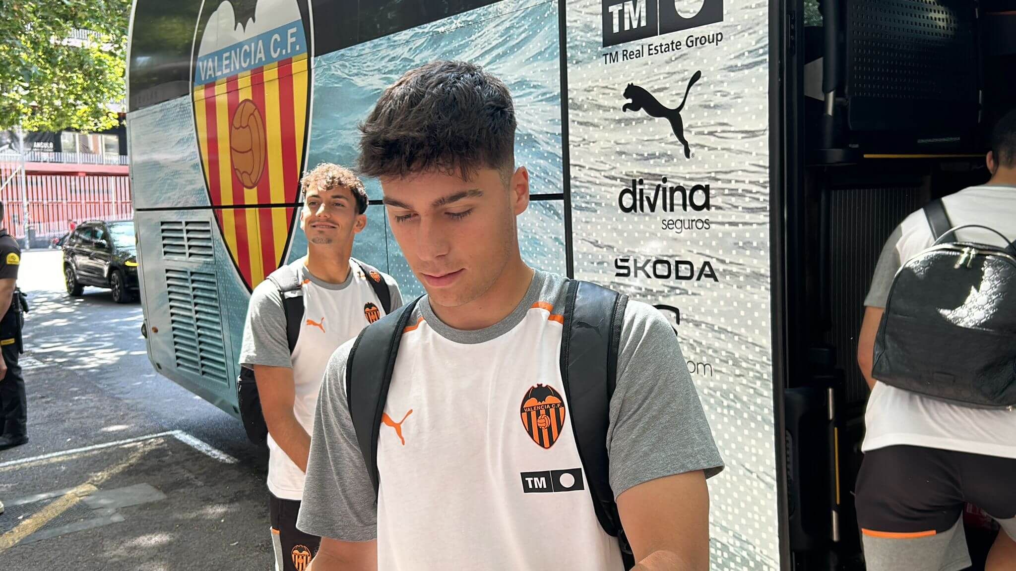  Vicent Abril, en la convocatoria del Valencia CF ante el Girona FC