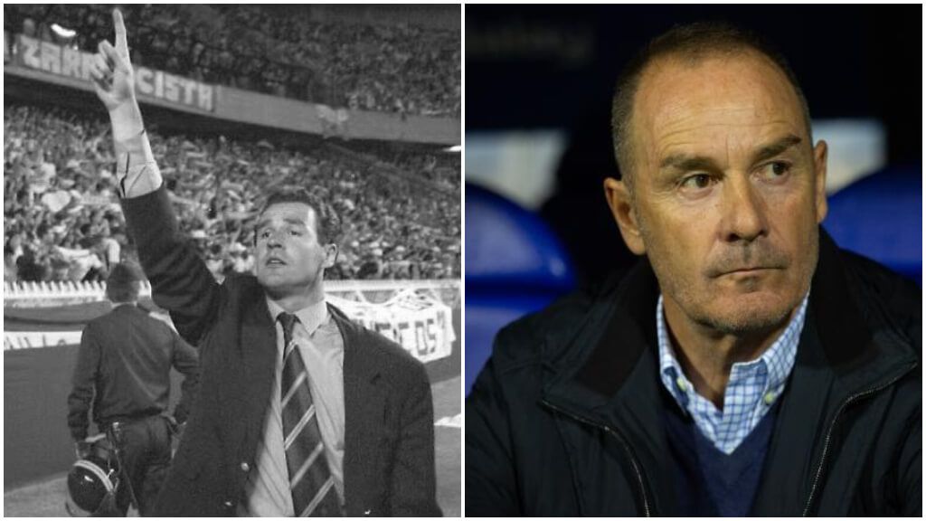 Victor Fernández, en su primera y tercera etapa en el Zaragoza